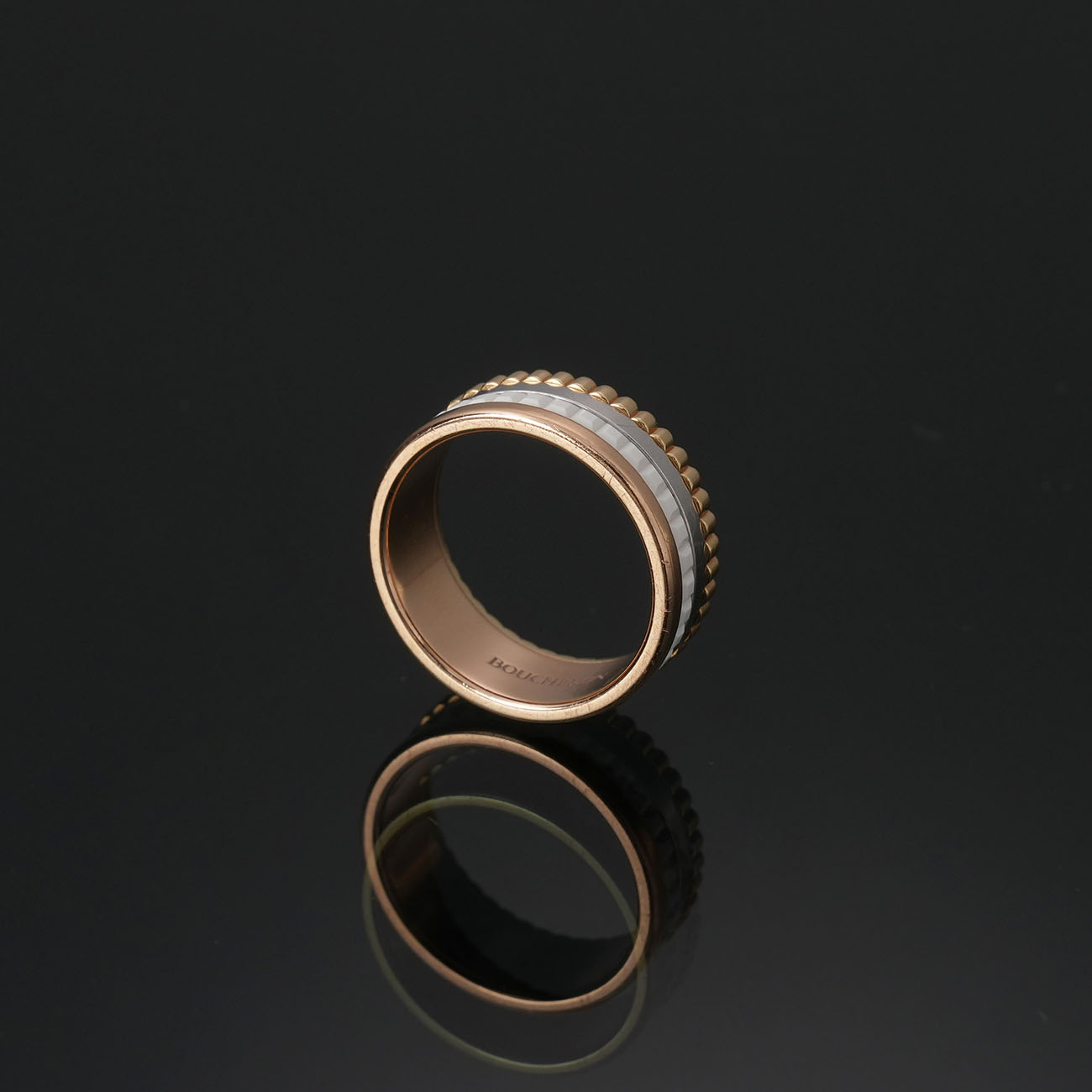BOUCHERON(USED)부쉐론 콰트로 화이트 에디션 스몰 링 #49