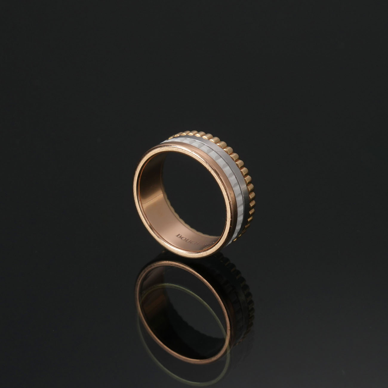 BOUCHERON(USED)부쉐론 콰트로 화이트 에디션 스몰 링 #49
