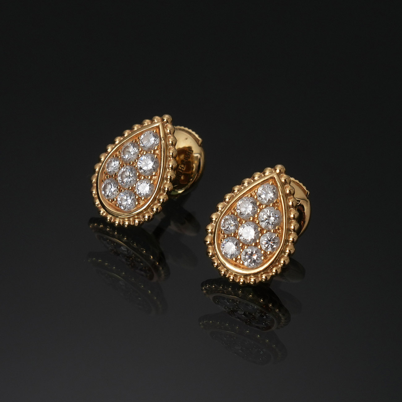 BOUCHERON(USED)부쉐론 쎄뻥 보헴 스터드 이어링 S 모티브
