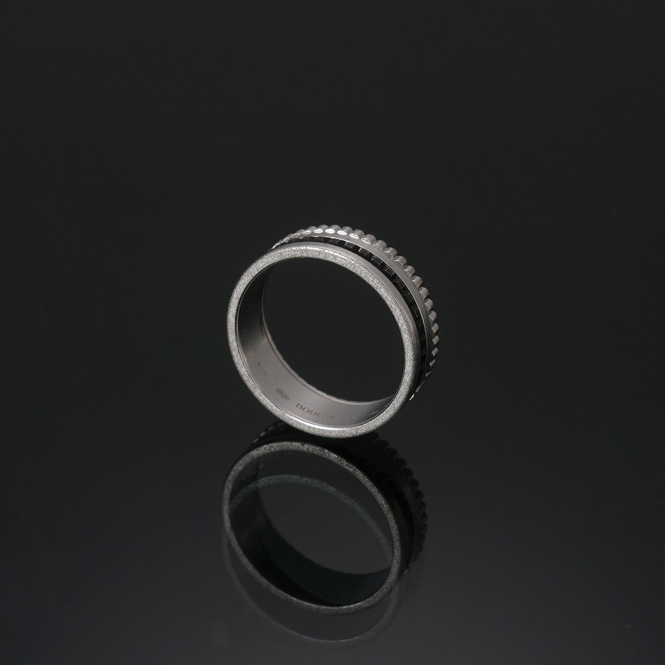 BOUCHERON(USED)부쉐론 콰트로 블랙 에디션 스몰 링 #58