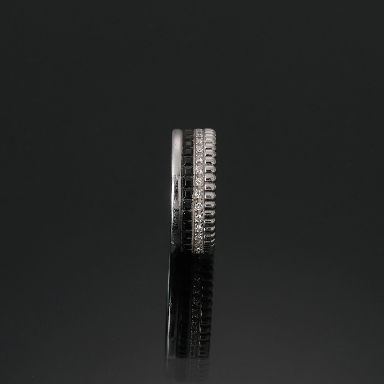 BOUCHERON(USED)부쉐론 콰트로 블랙 에디션 스몰링# 50