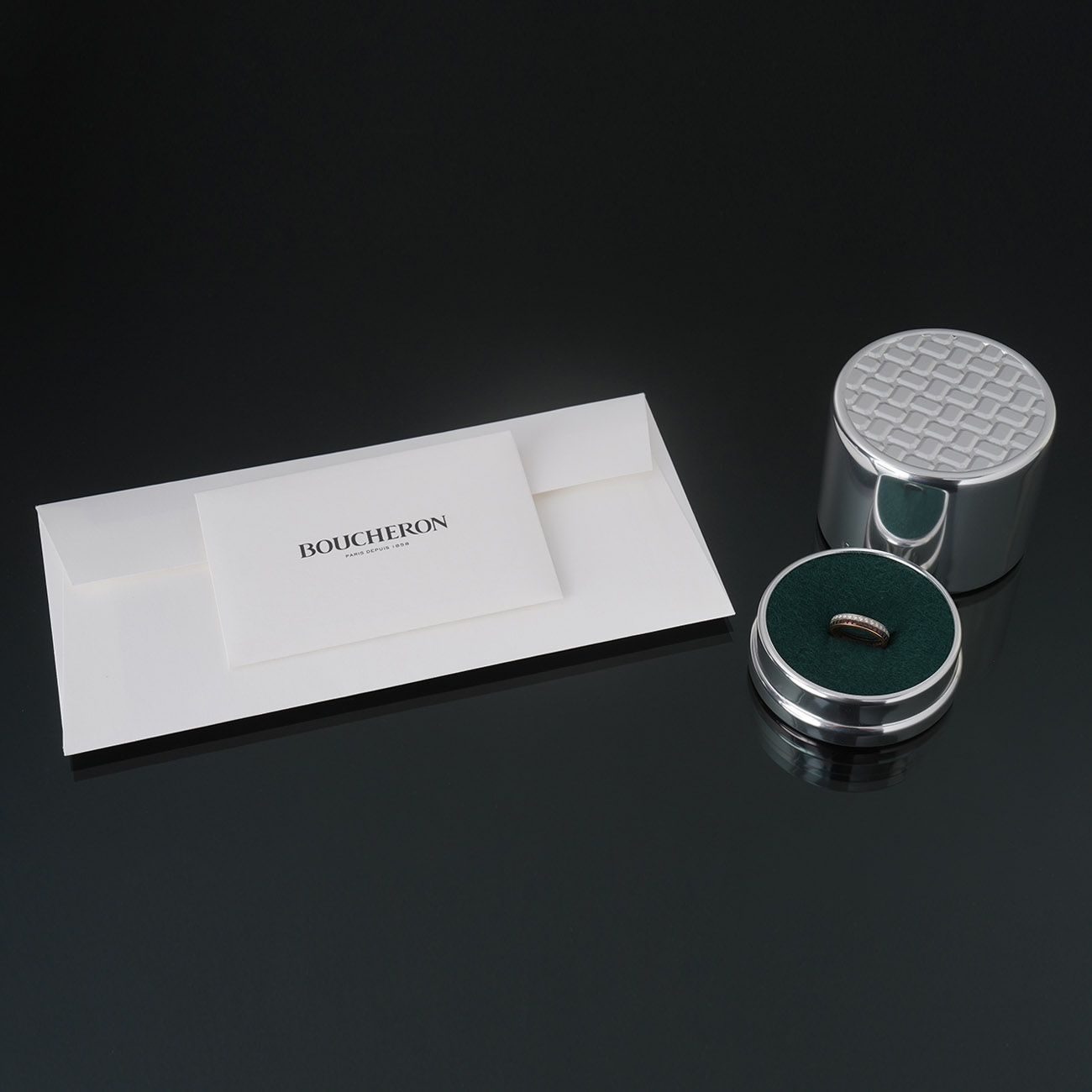 BOUCHERON(USED)부쉐론 콰트로 클래식 웨딩 밴드 #50