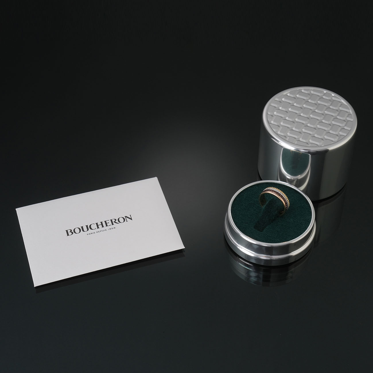 BOUCHERON(USED)부쉐론 콰트로 클래식 스몰 다이아 링#60