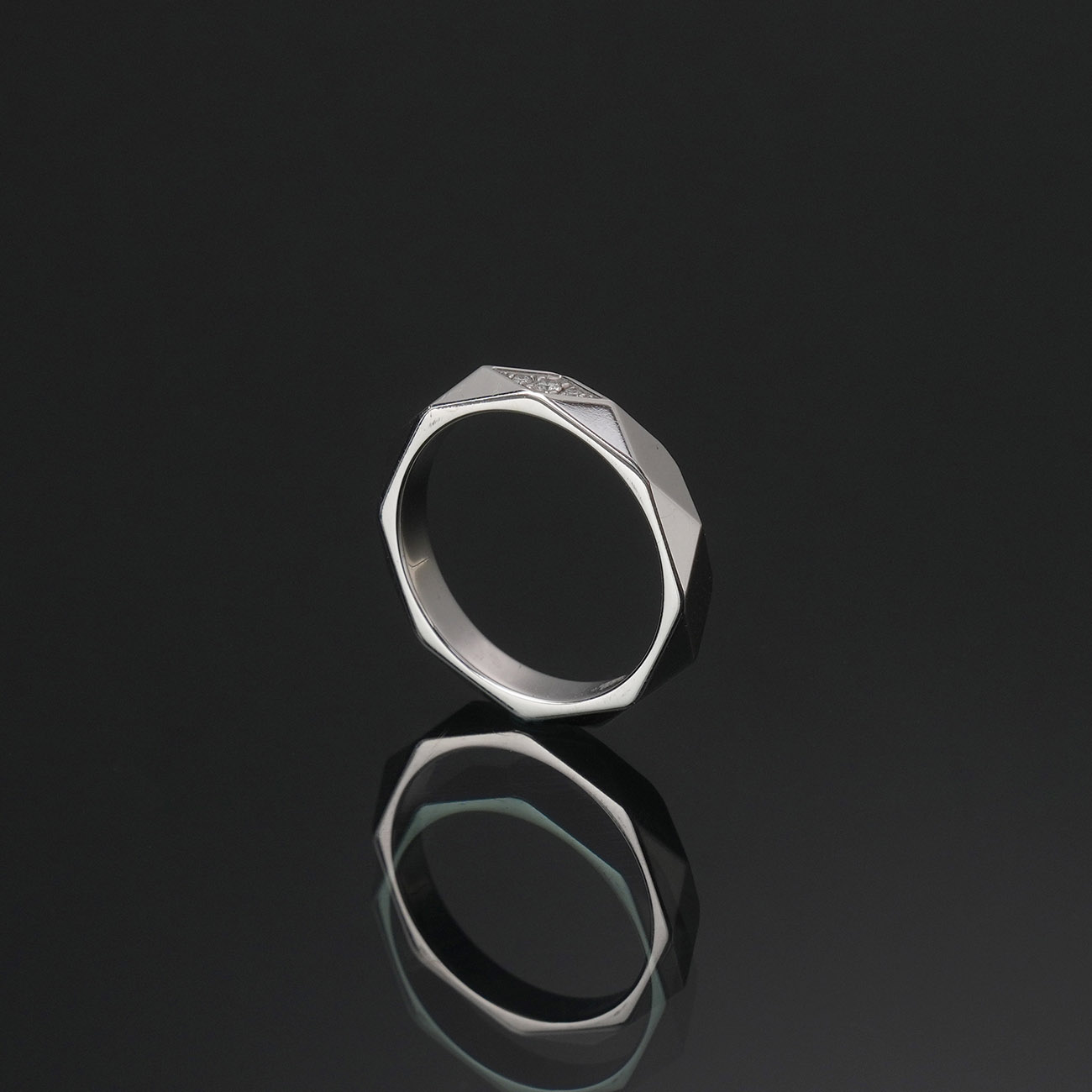 BOUCHERON(USED)부쉐론 파셋 플레티넘 웨딩 밴드 #48