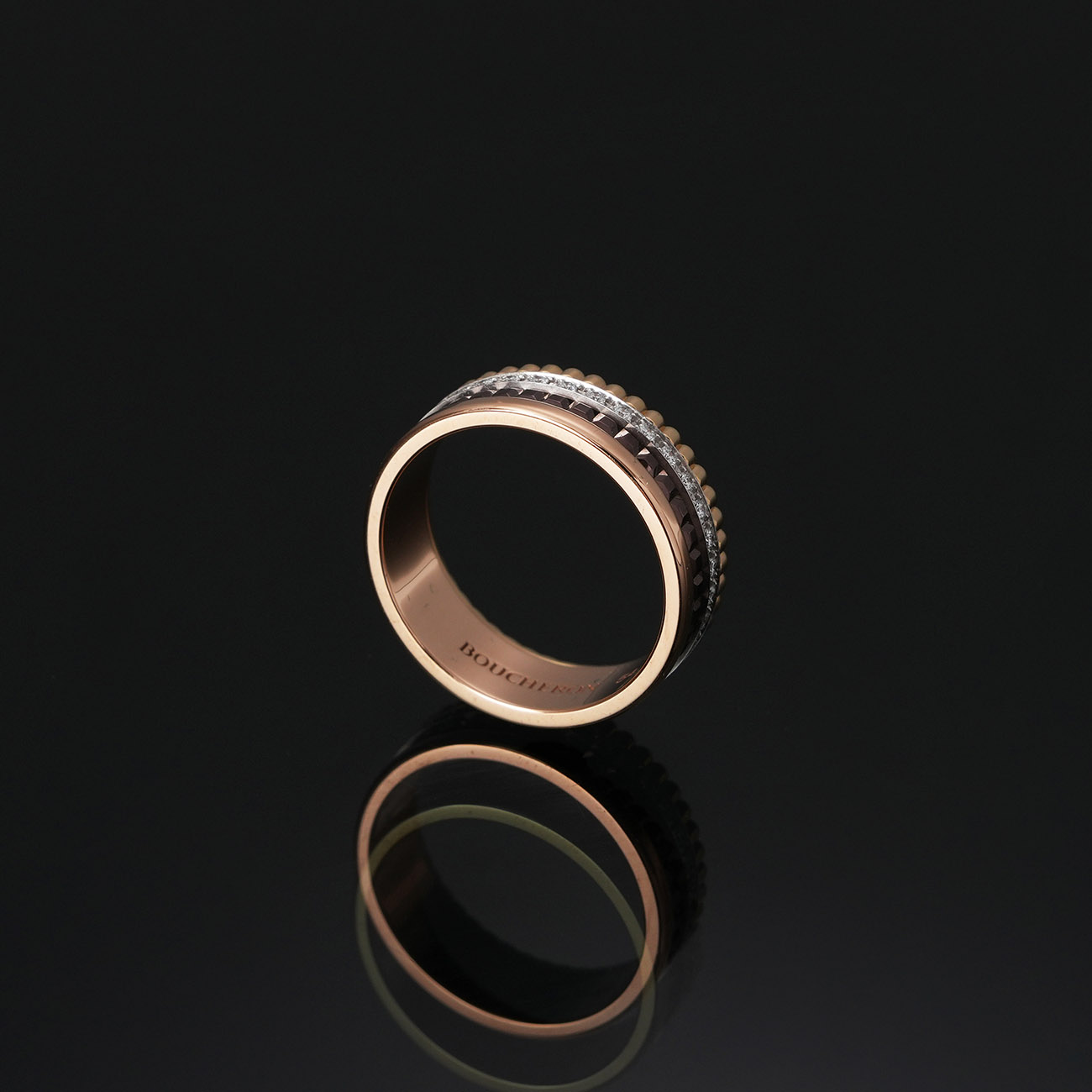 BOUCHERON(USED)부쉐론 다이아 콰트로 클래식 스몰 링 #54