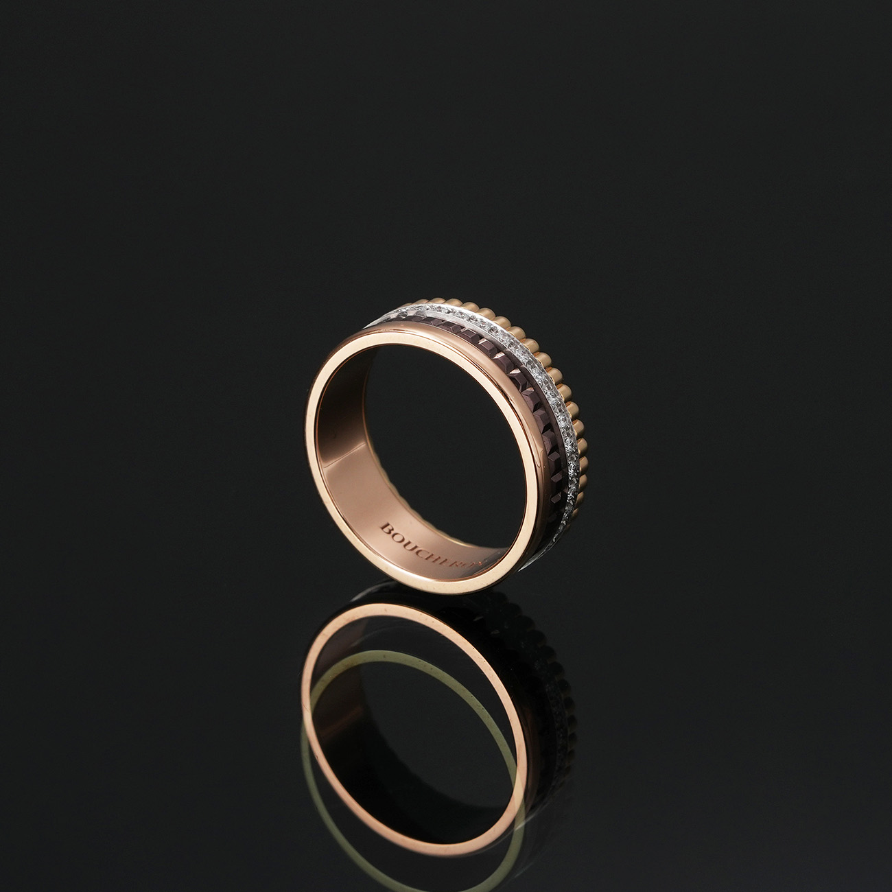 BOUCHERON(USED)부쉐론 다이아 콰트로 클래식 스몰 링 #54