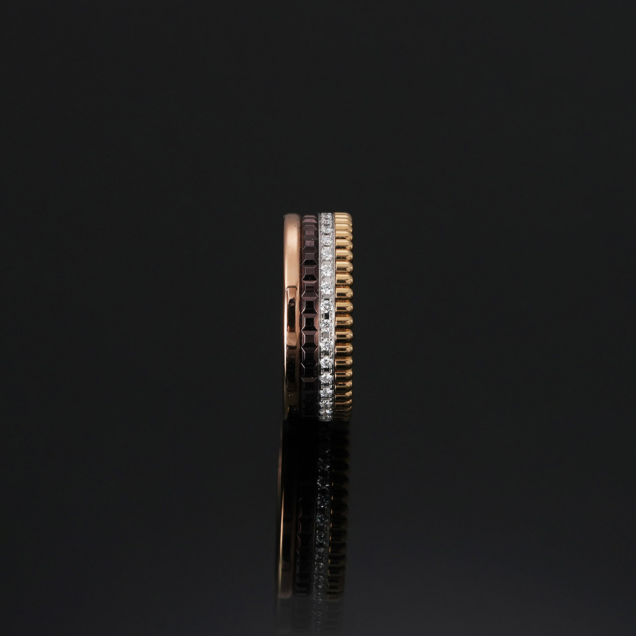 BOUCHERON(USED)부쉐론 다이아 콰트로 클래식 스몰 링 #54