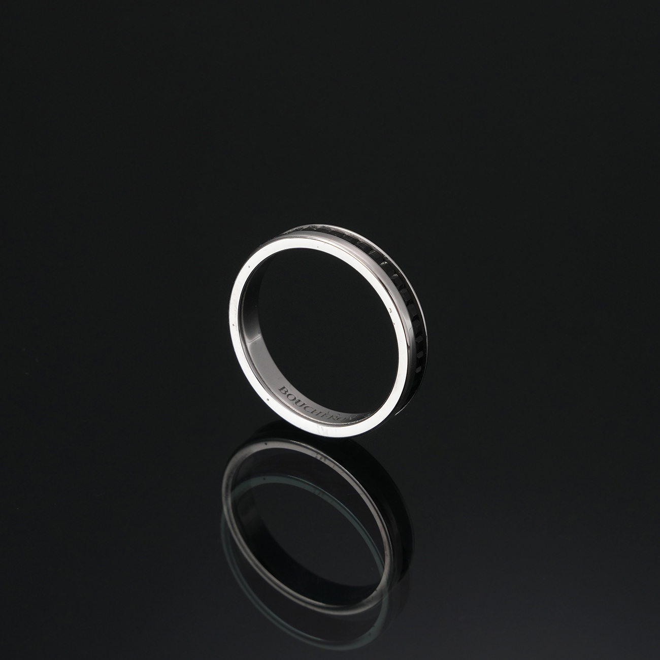 BOUCHERON(USED)부쉐론 콰트로 블랙 에디션 웨딩밴드 #57
