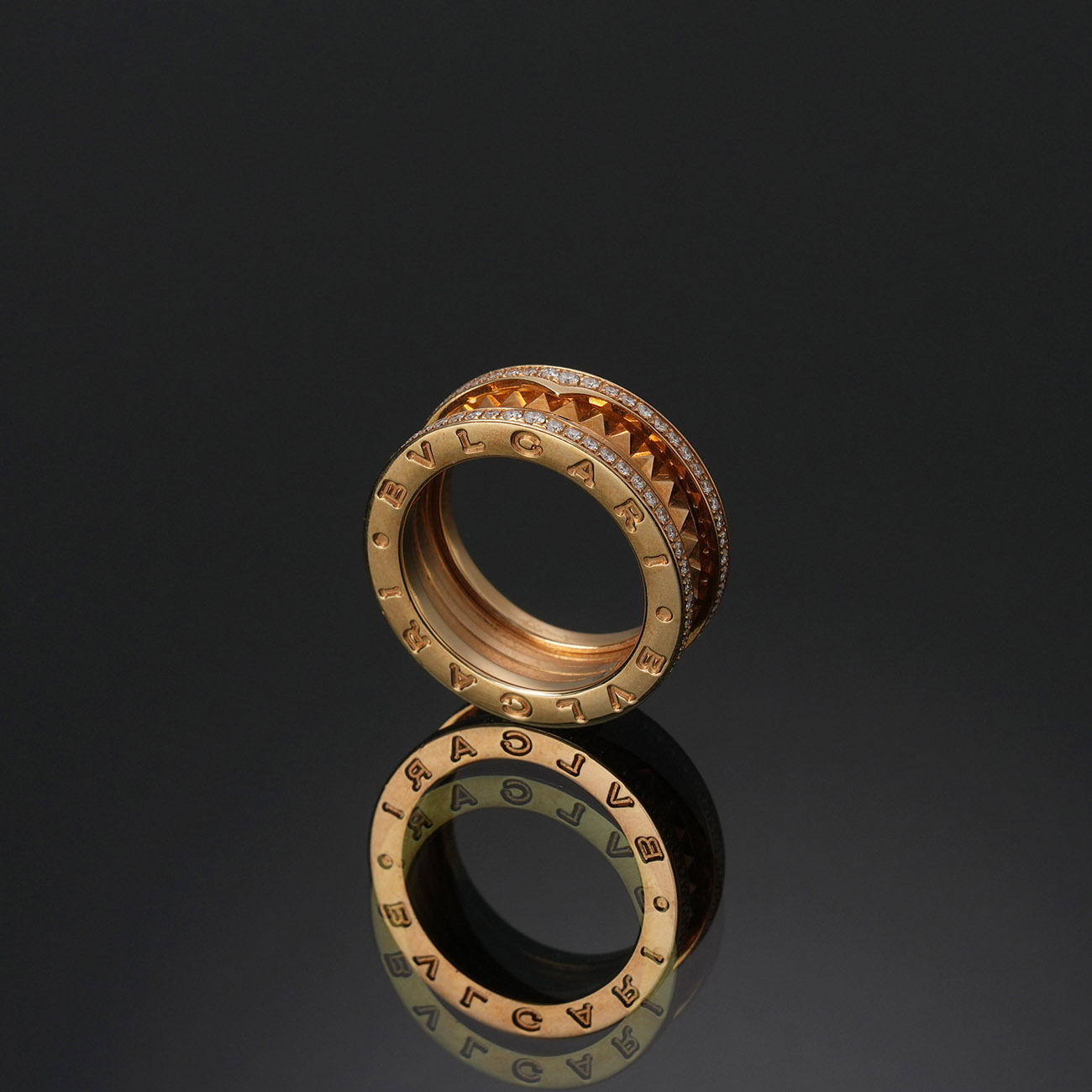 BVLGARI(USED)불가리 다이아 파베 비제로원링 #55