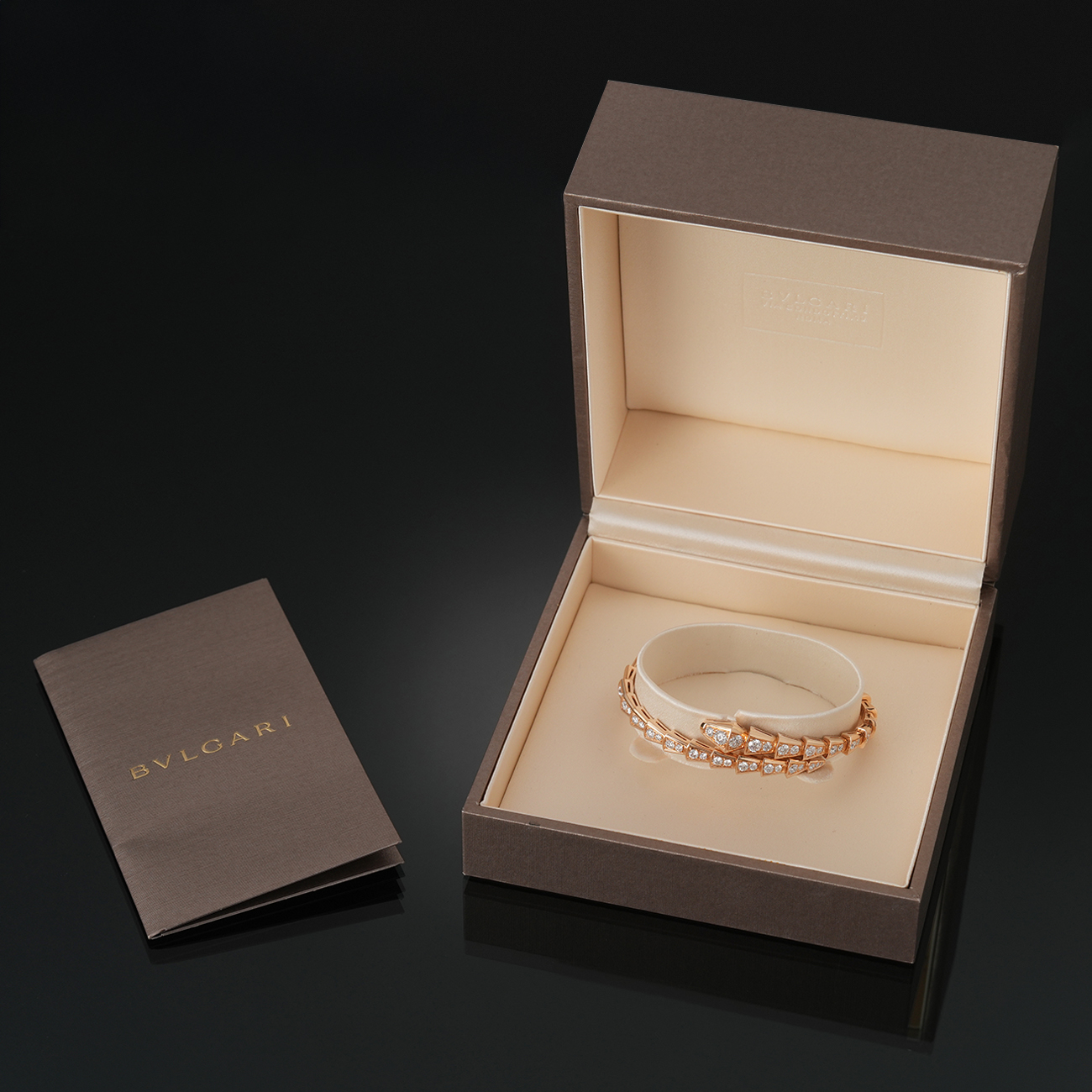 BVLGARI(USED)불가리 353793 파베 다이아 세르펜티 바이퍼 브레이슬릿 #M