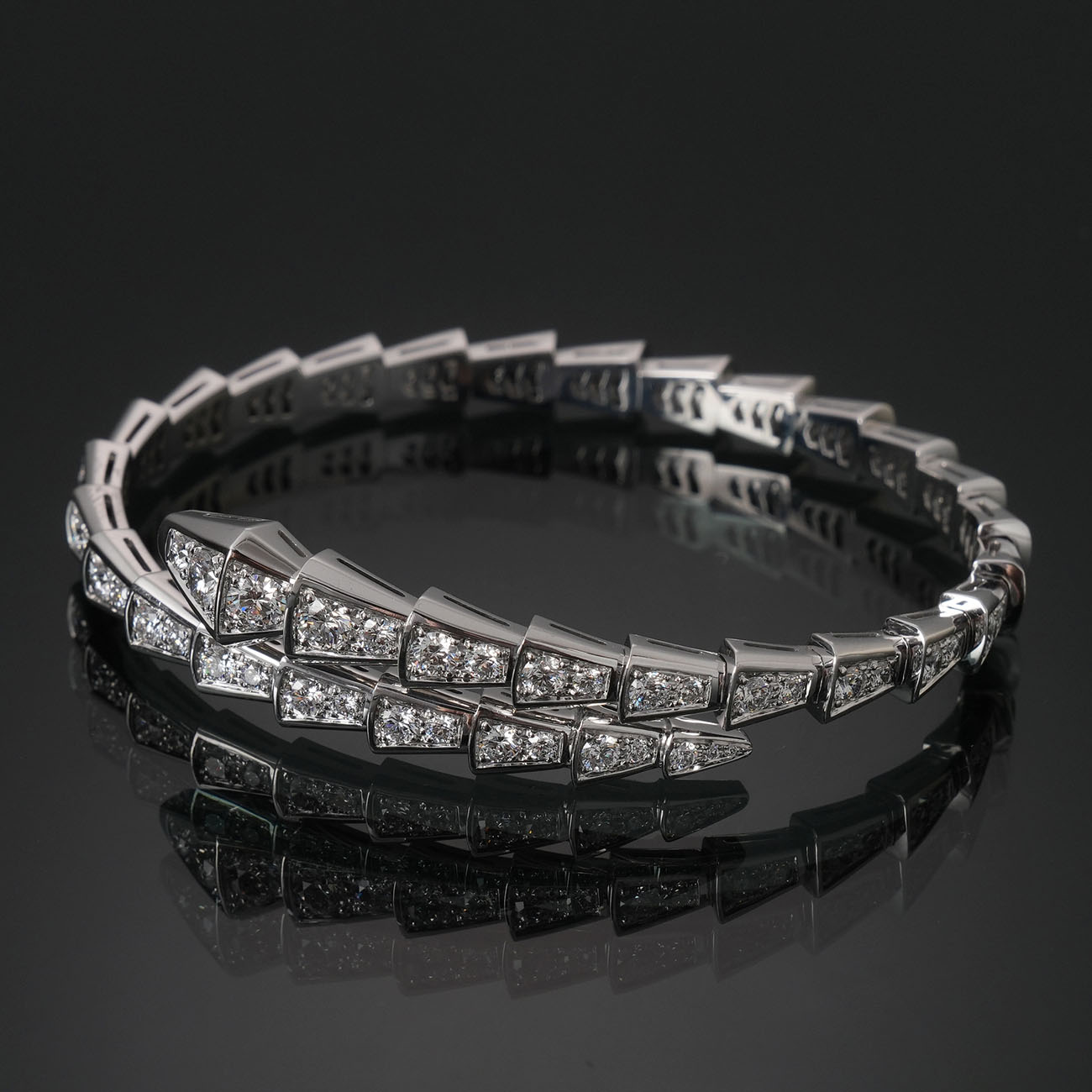 BVLGARI(USED)불가리 351845 파베 다이아 세르펜티 바이퍼 브레이슬릿 #M