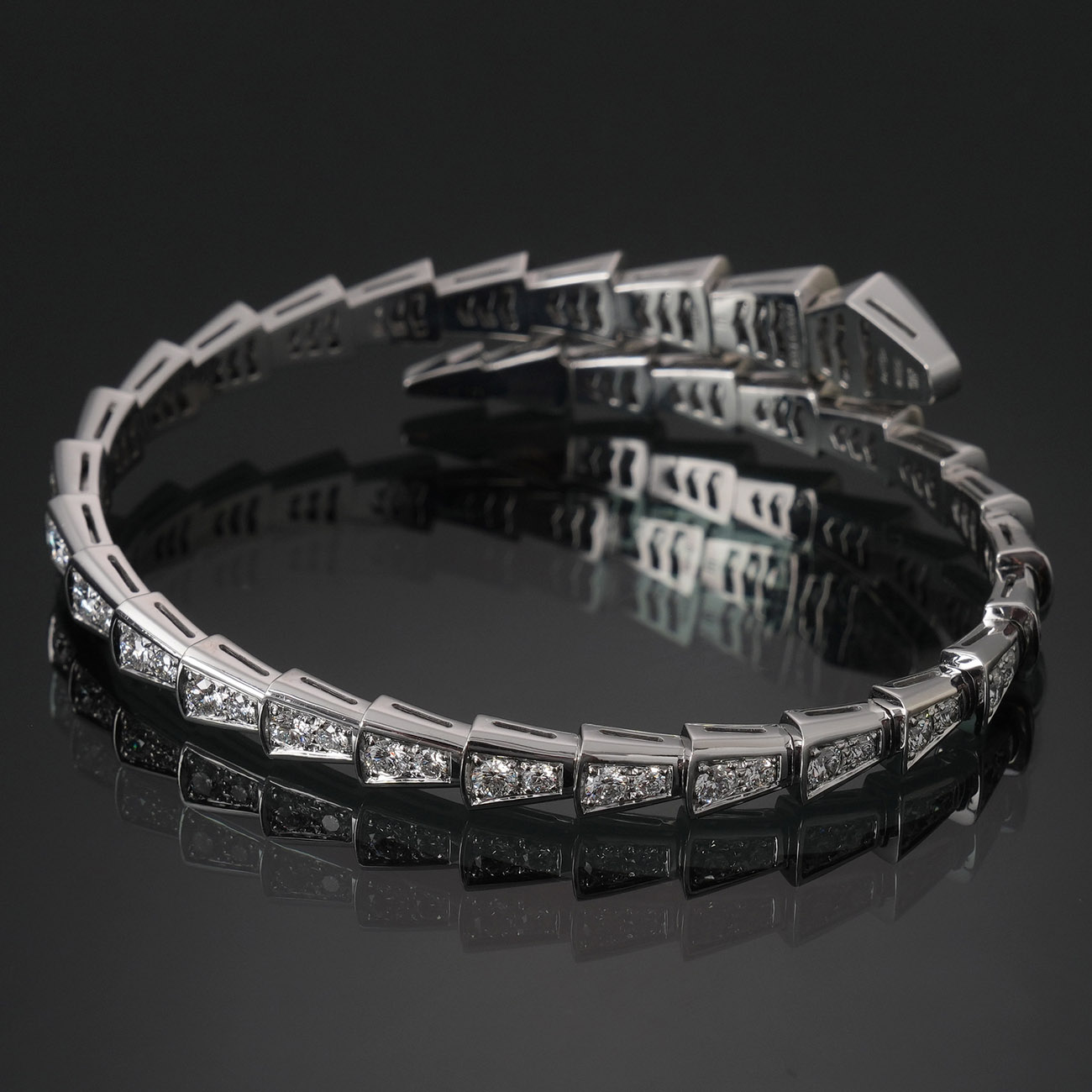 BVLGARI(USED)불가리 351845 파베 다이아 세르펜티 바이퍼 브레이슬릿 #M