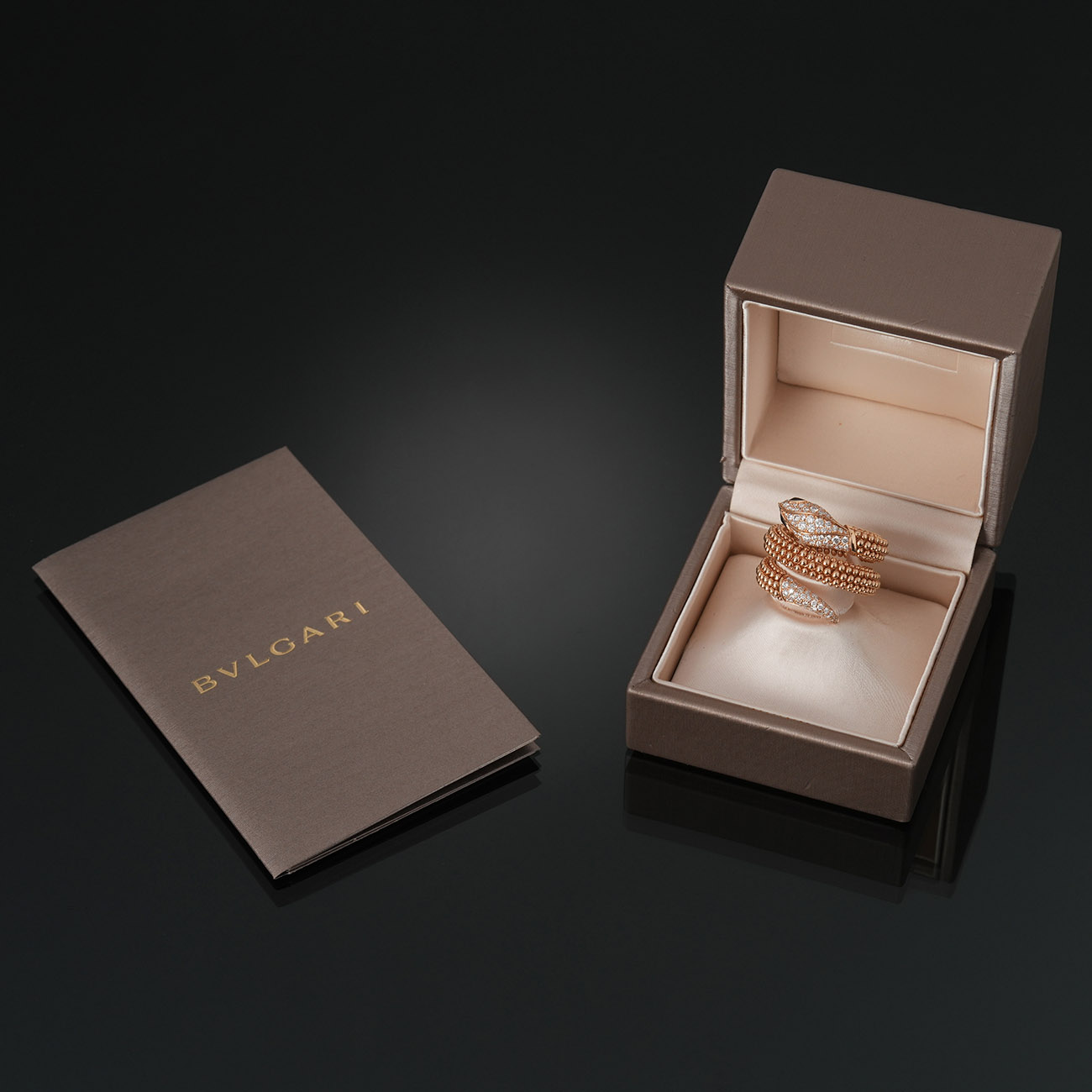 BVLGARI(USED)불가리 358655 파베 다이아 세르펜티 링 #L