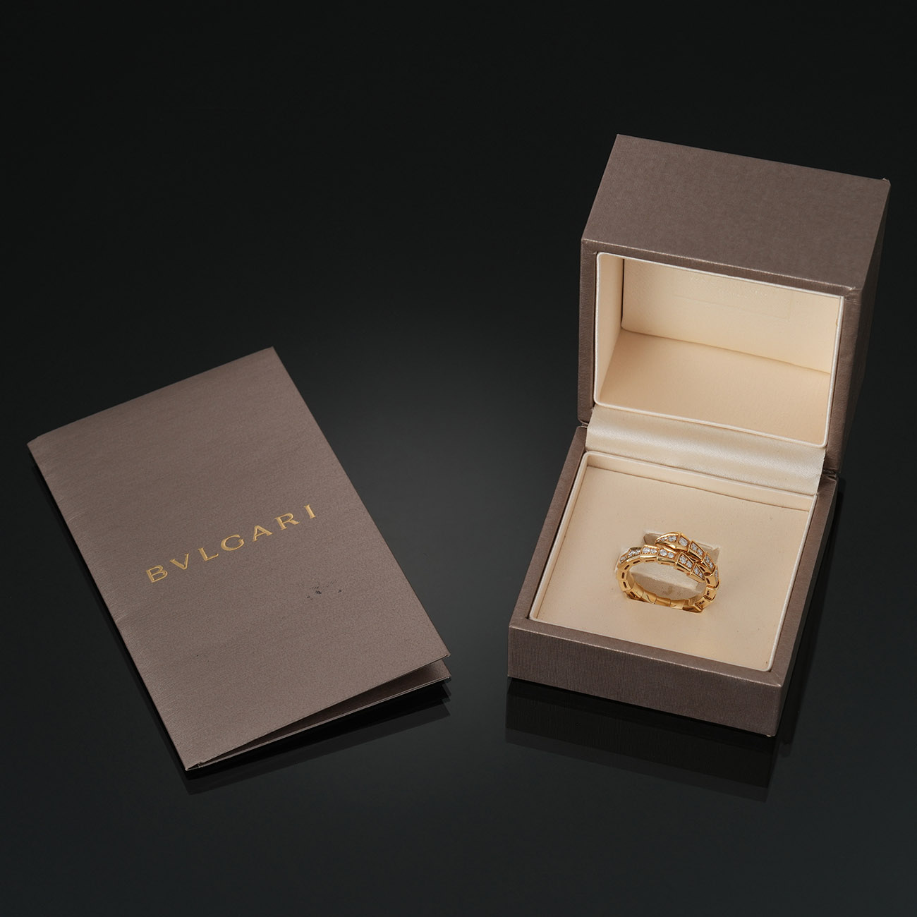 BVLGARI(USED)불가리 357484 파베 다이아 세르펜티 바이퍼 링 #L