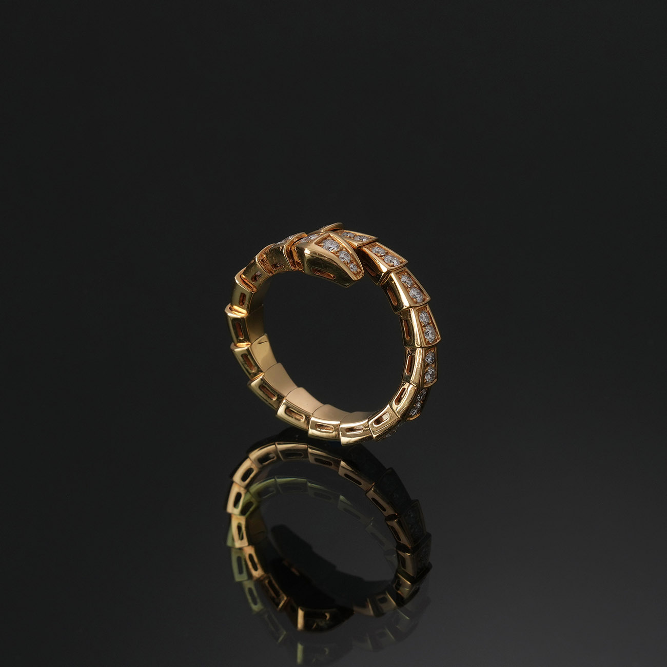 BVLGARI(USED)불가리 357484 파베 다이아 세르펜티 바이퍼 링 #L