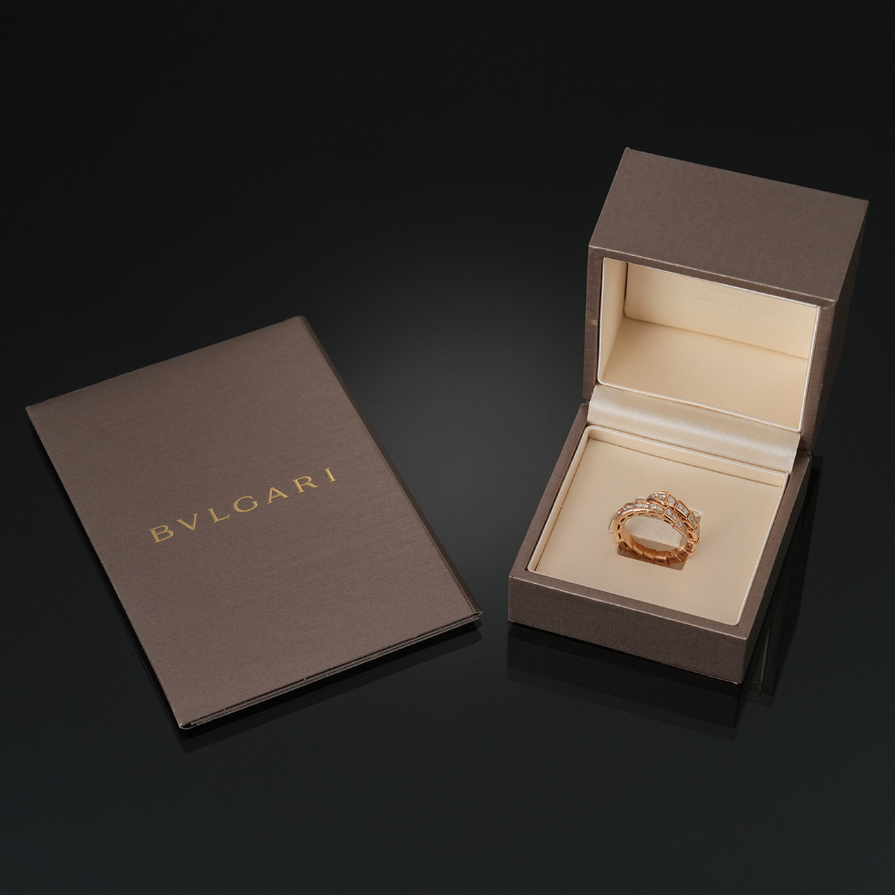 BVLGARI(USED)불가리 355976 파베 다이아 세르펜티 바이퍼 링 #M
