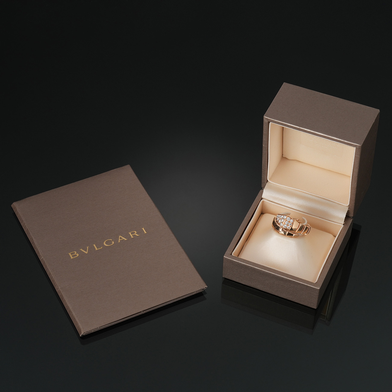 BVLGARI(USED)불가리 345217 파베 다이아 세르펜티 바이퍼 링 #M