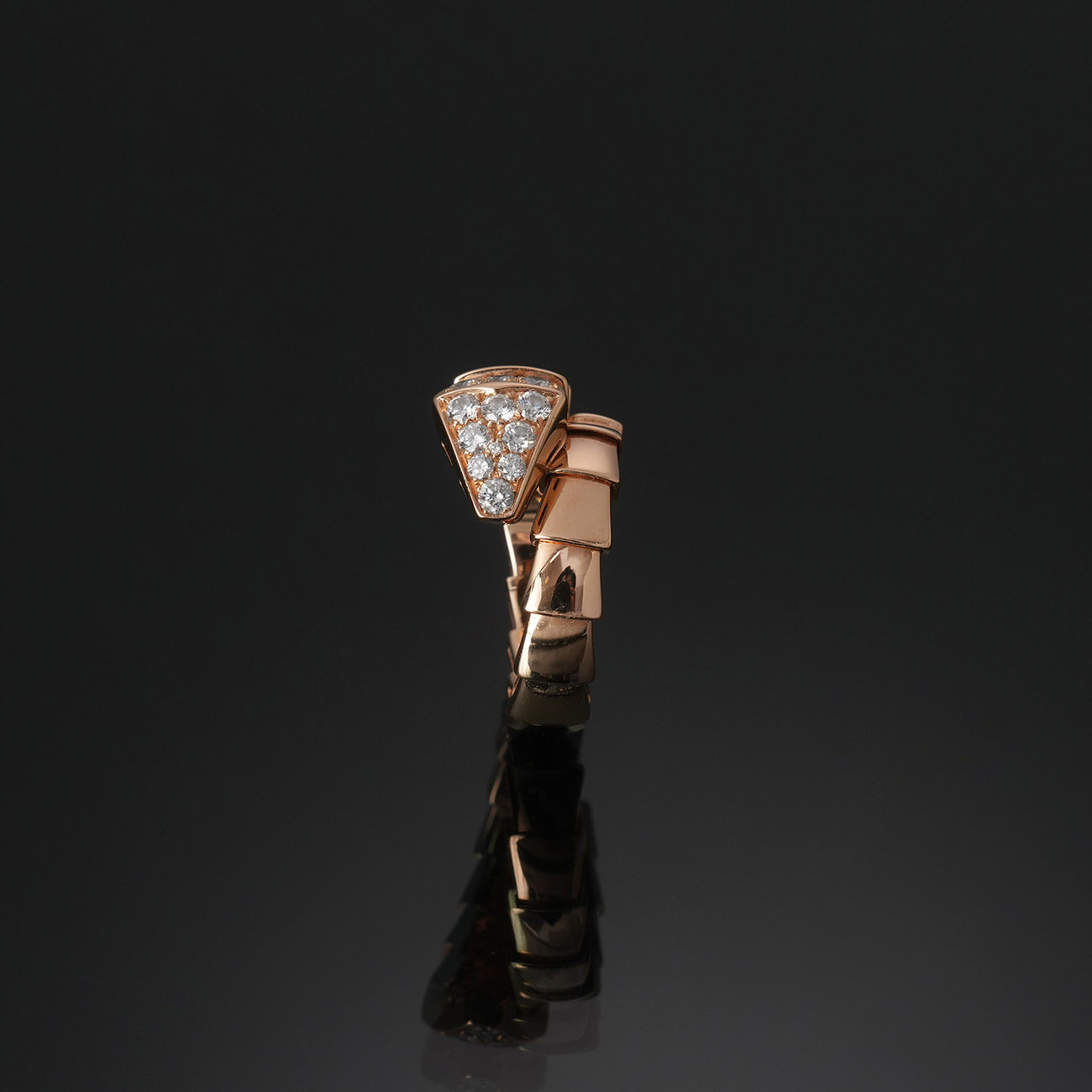 BVLGARI(USED)불가리 345217 파베 다이아 세르펜티 바이퍼 링 #M