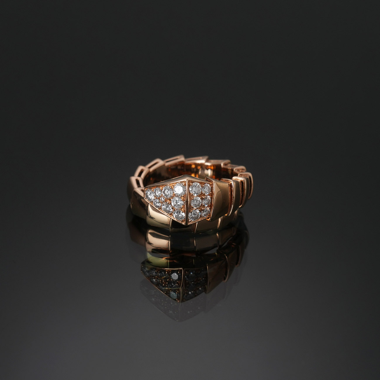 BVLGARI(USED)불가리 345217 파베 다이아 세르펜티 바이퍼 링 #M