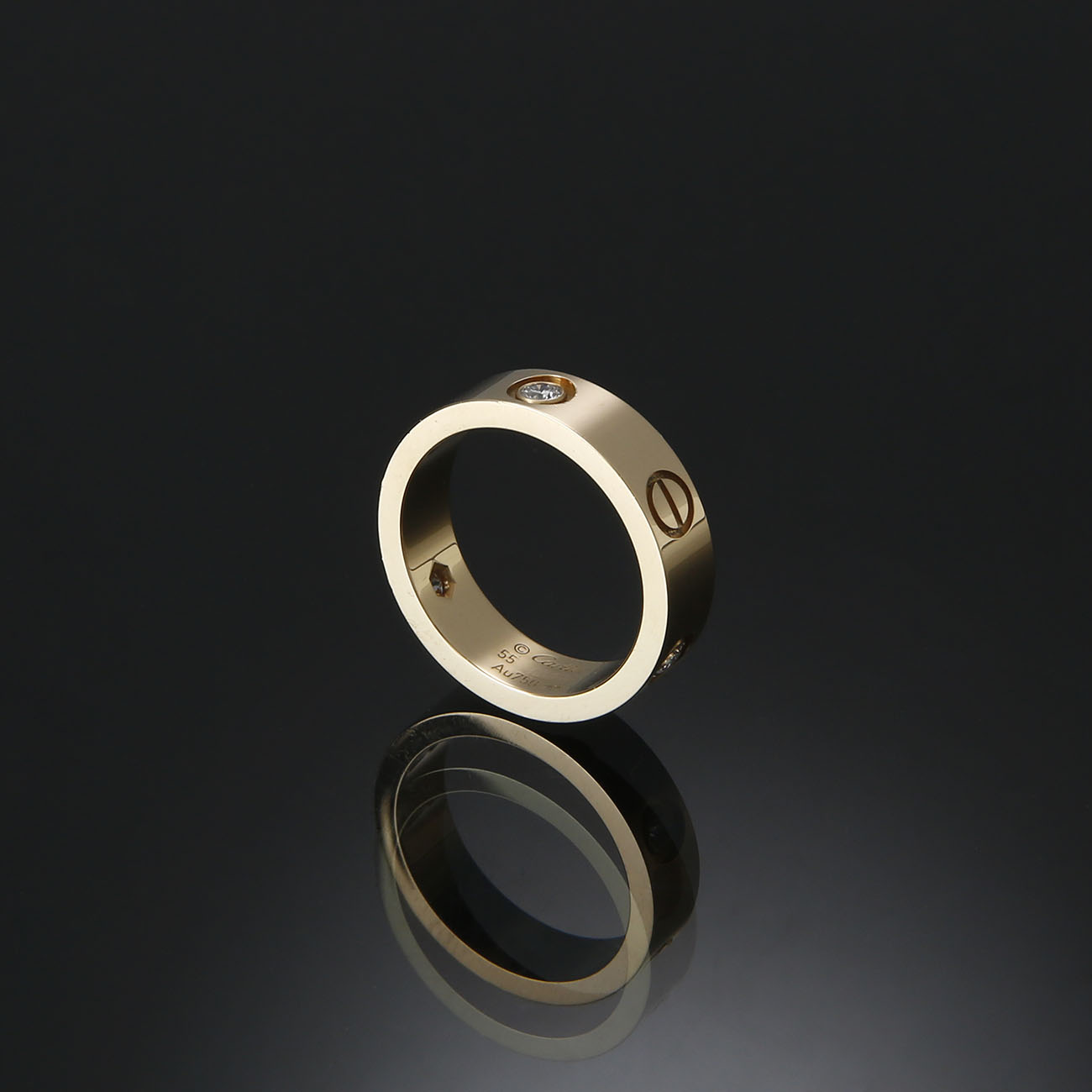 CARTIER(USED)까르띠에 3P 러브링 #55