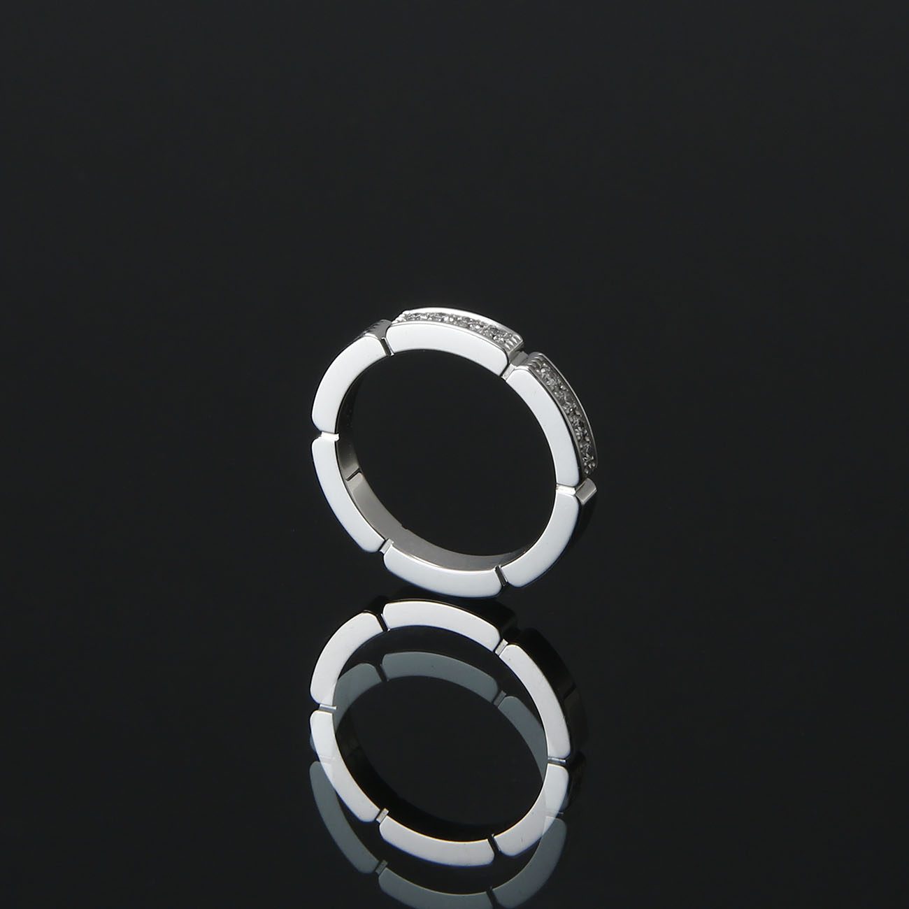 CARTIER(USED)까르띠에 다이아몬드 마이용 팬더 웨딩 밴드 #47