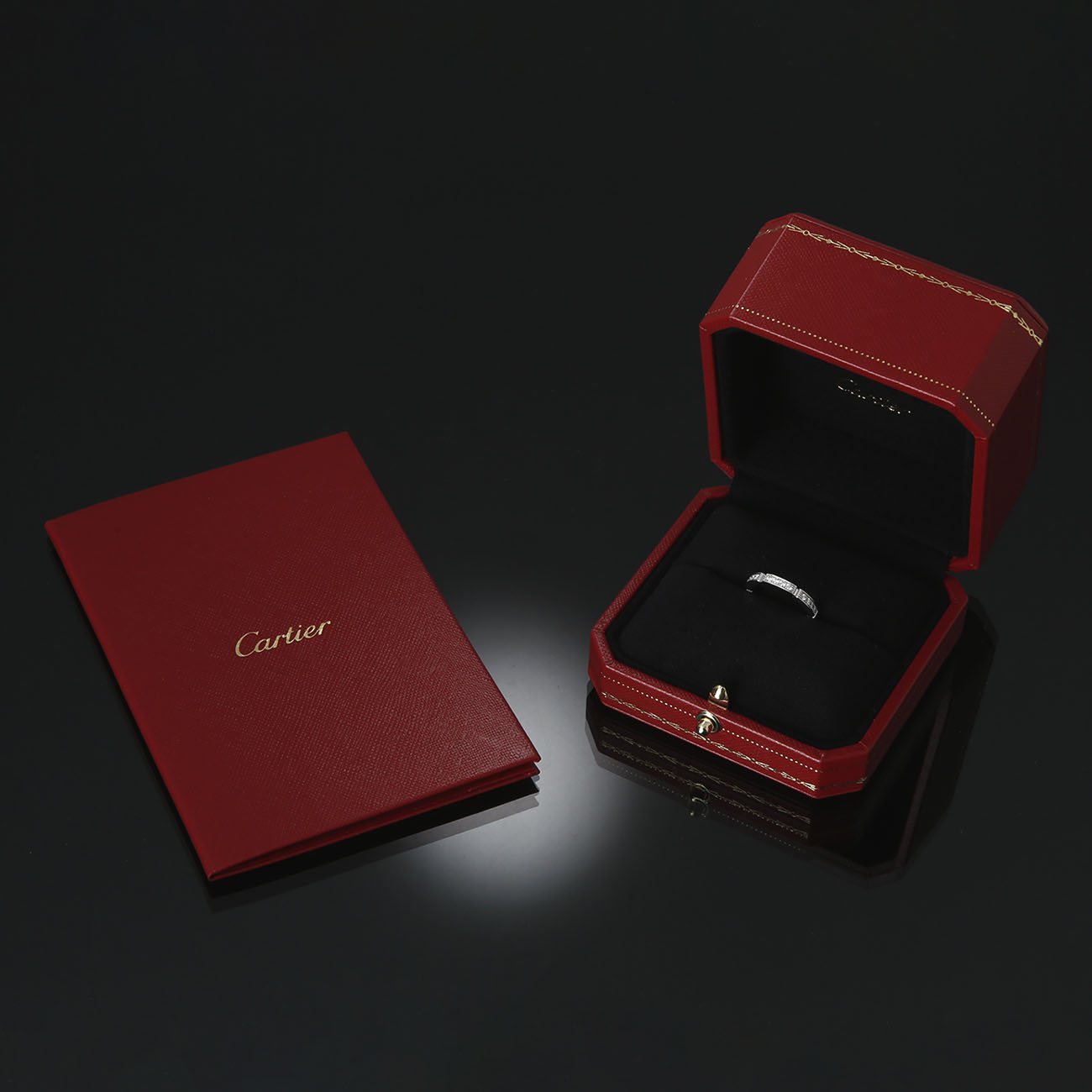 CARTIER(USED)까르띠에 다이아몬드 마이용 팬더 웨딩 밴드 #47