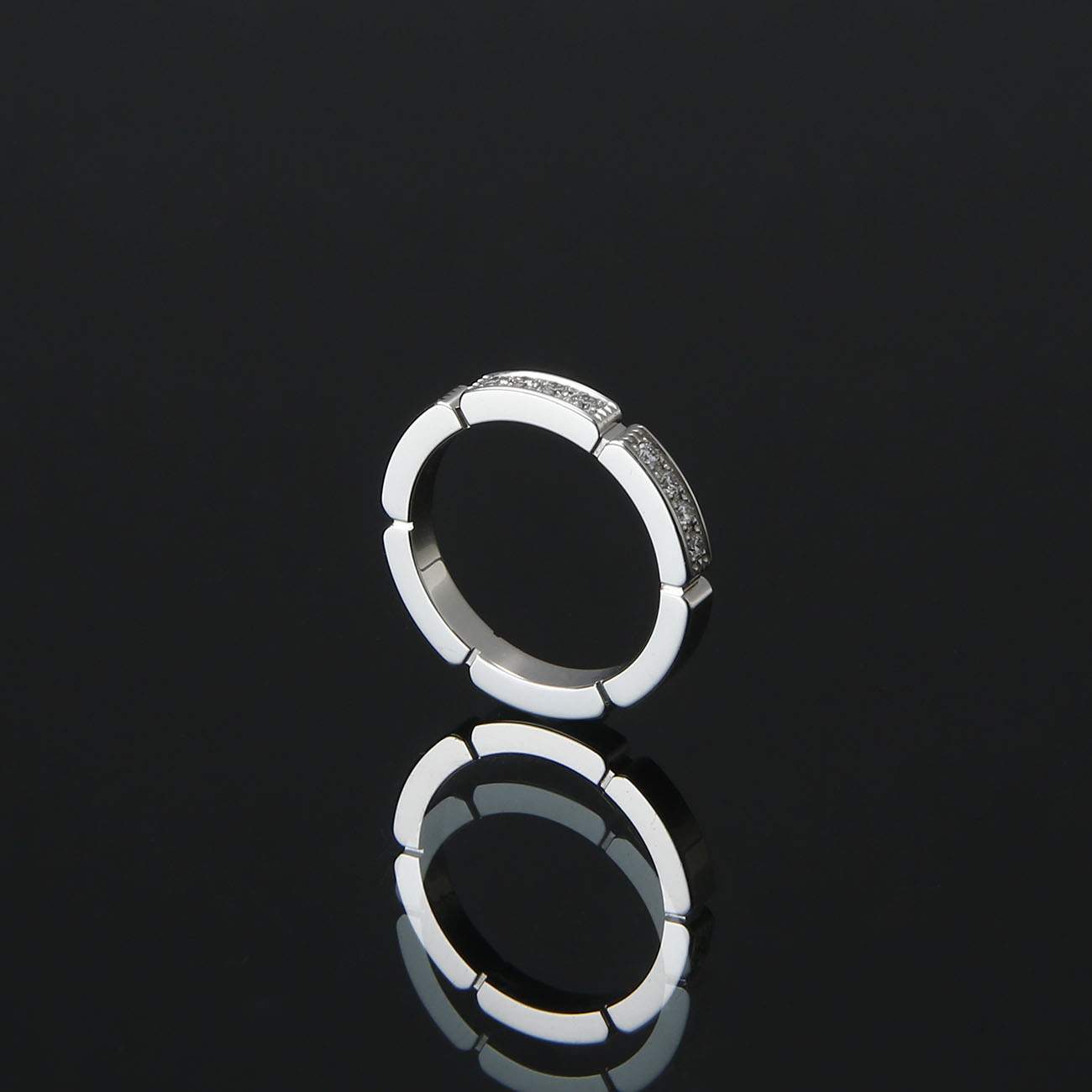 CARTIER(USED)까르띠에 다이아몬드 마이용 팬더 웨딩 밴드 #47