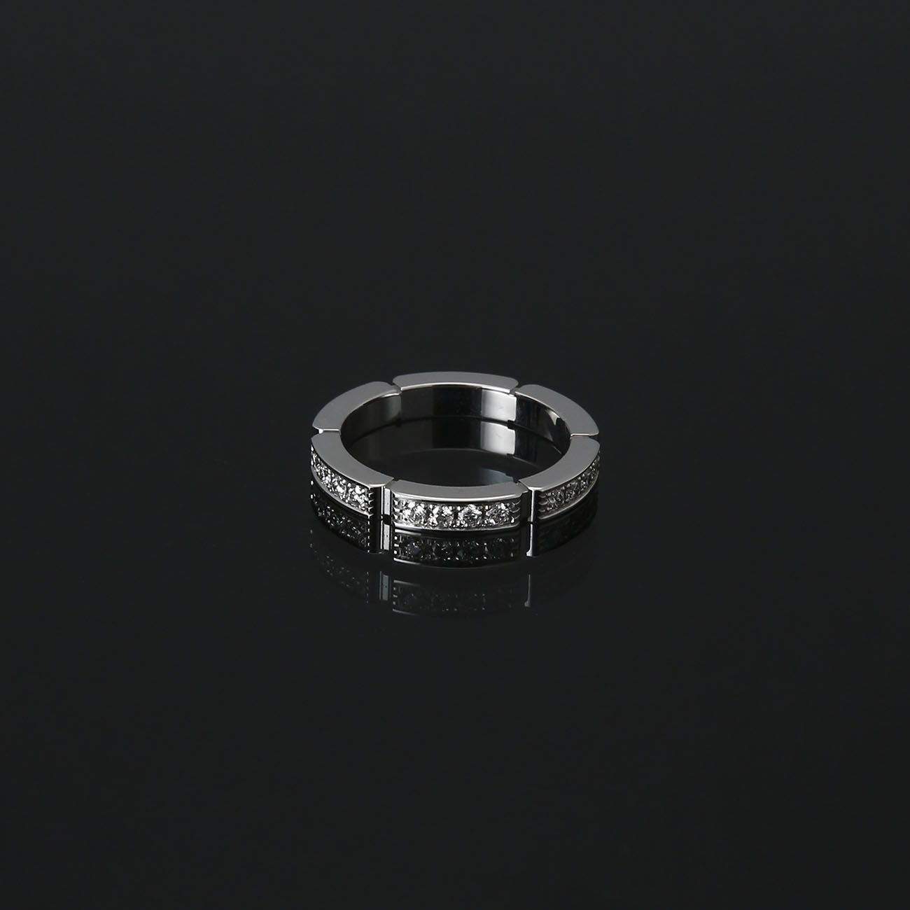 CARTIER(USED)까르띠에 다이아몬드 마이용 팬더 웨딩 밴드 #47