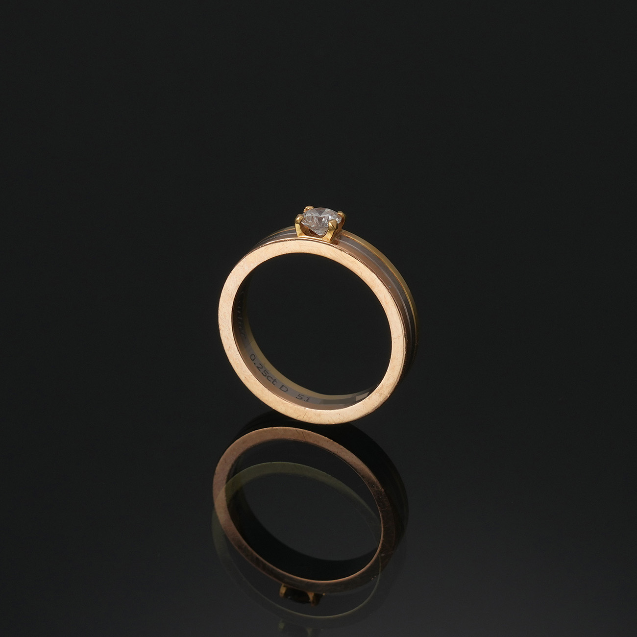 CARTIER(USED)까르띠에 0.25ct 방돔 루이 링 #51