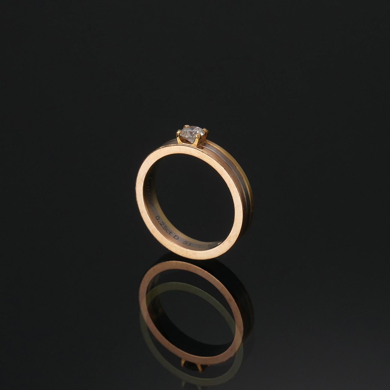 CARTIER(USED)까르띠에 0.25ct 방돔 루이 링 #51