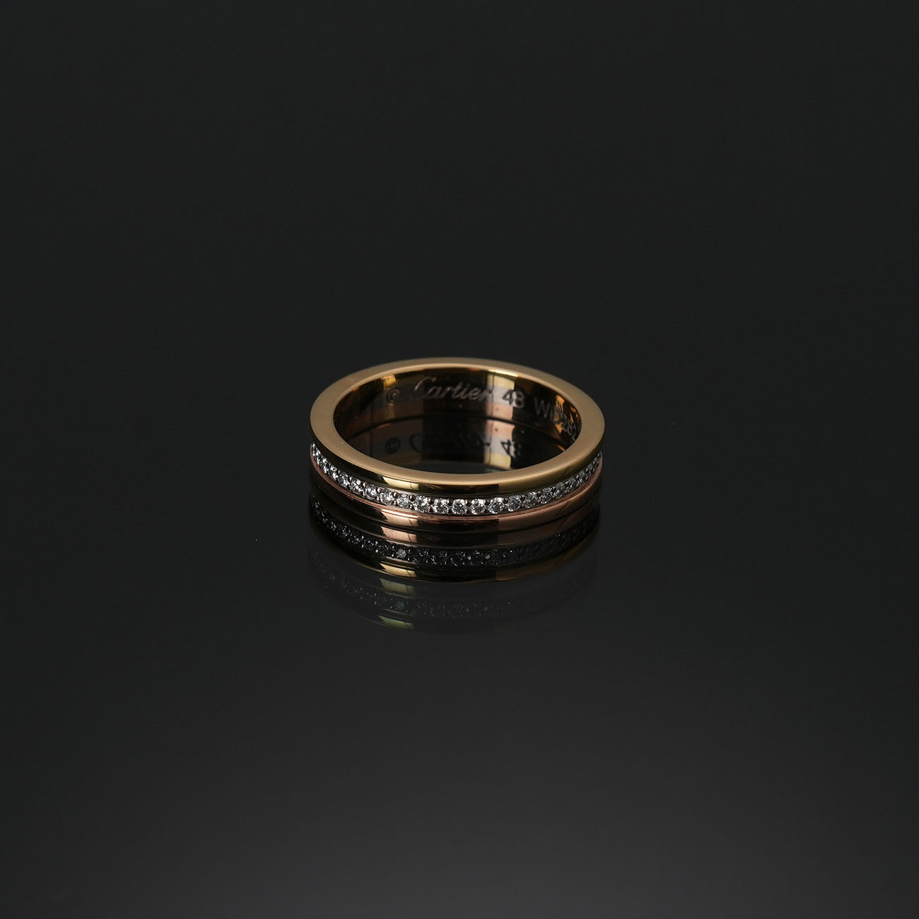 CARTIER(USED)까르띠에 방돔 루이 웨딩 링 #48