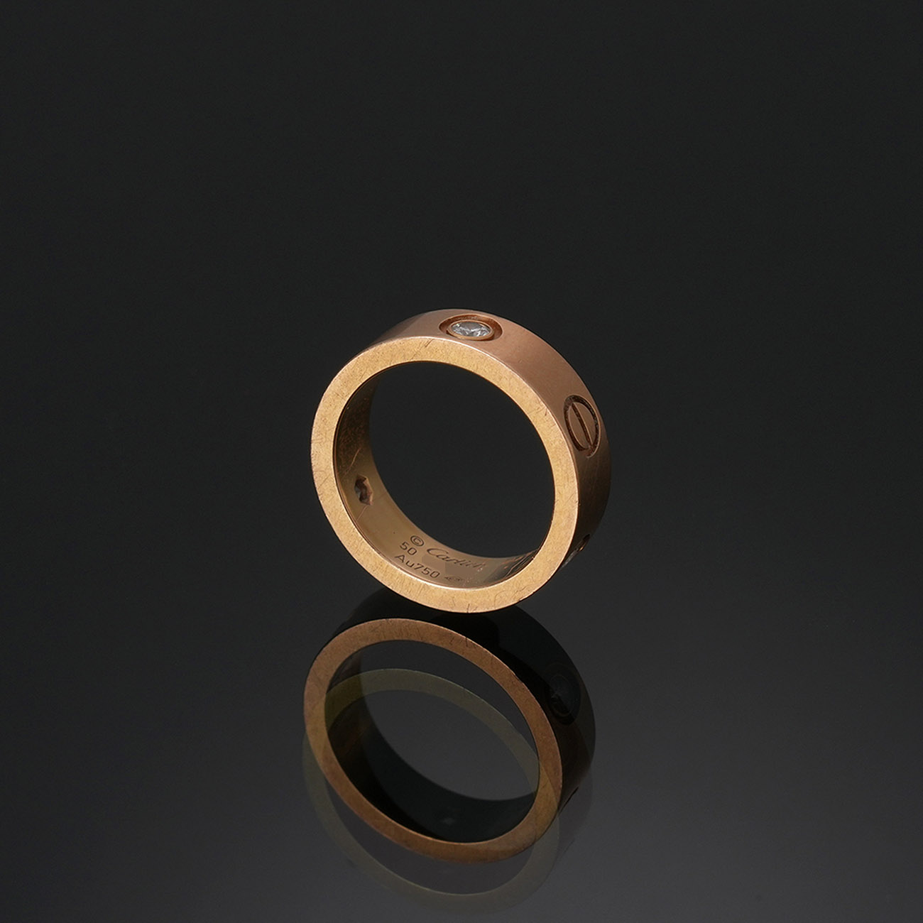 CARTIER(USED)까르띠에 3P 러브 클래식 링 #50