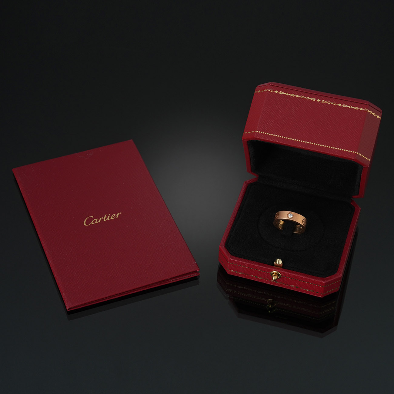 CARTIER(USED)까르띠에 3P 러브 클래식 링 #50