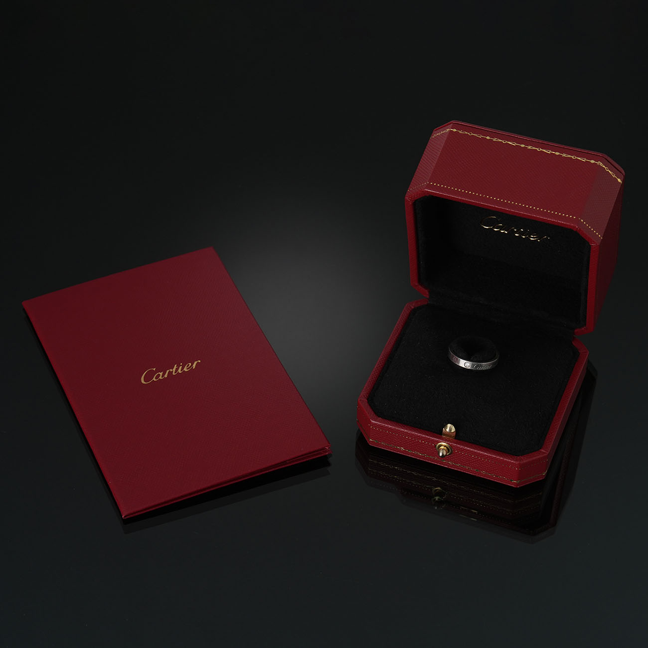 CARTIER(USED)까르띠에 1P 플레티늄 웨딩밴드 #51