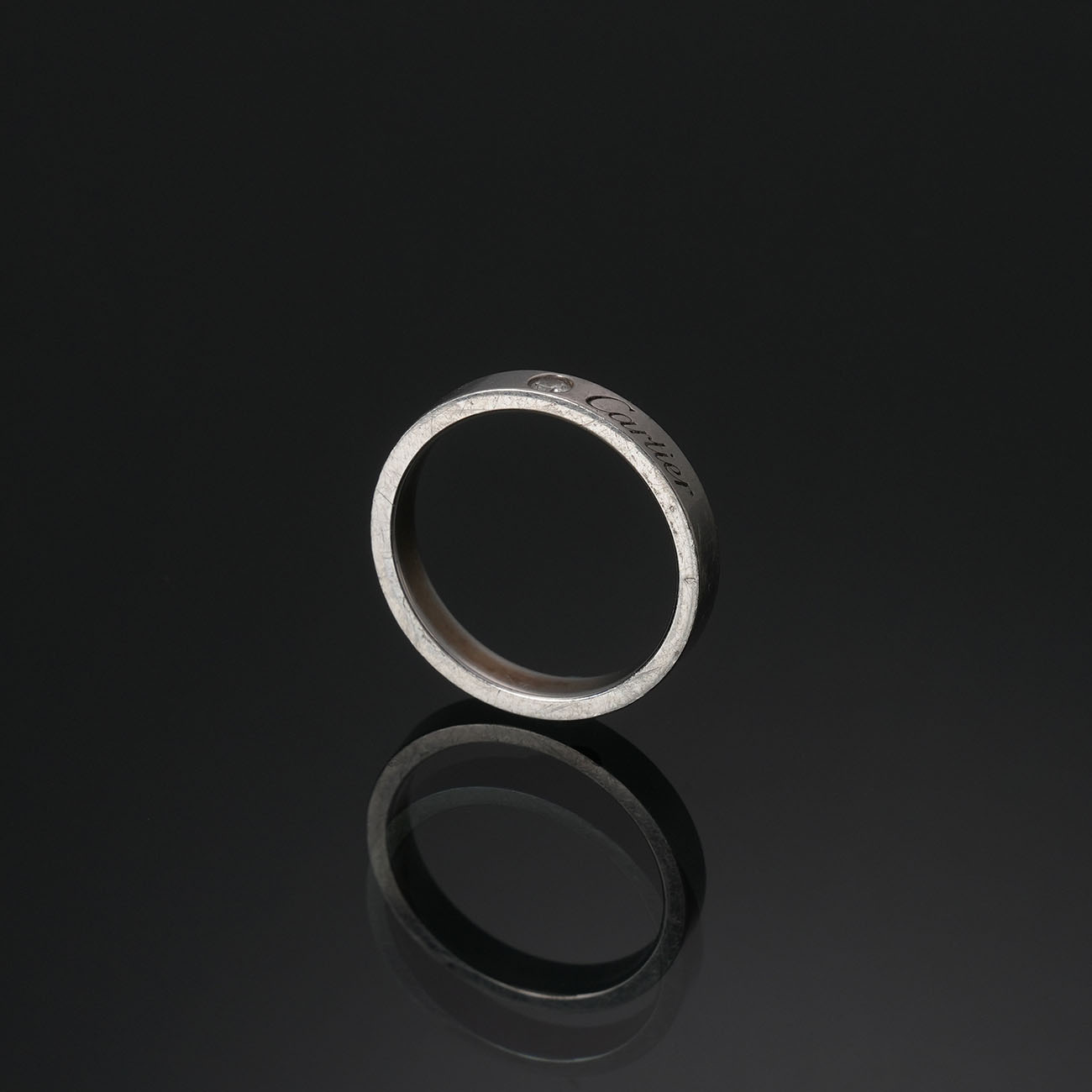 CARTIER(USED)까르띠에 1P 플레티늄 웨딩밴드 #51