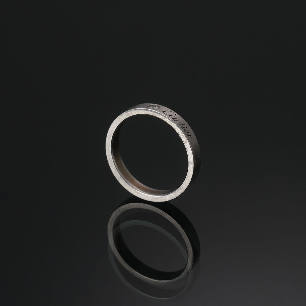 CARTIER(USED)까르띠에 1P 플레티늄 웨딩밴드 #51