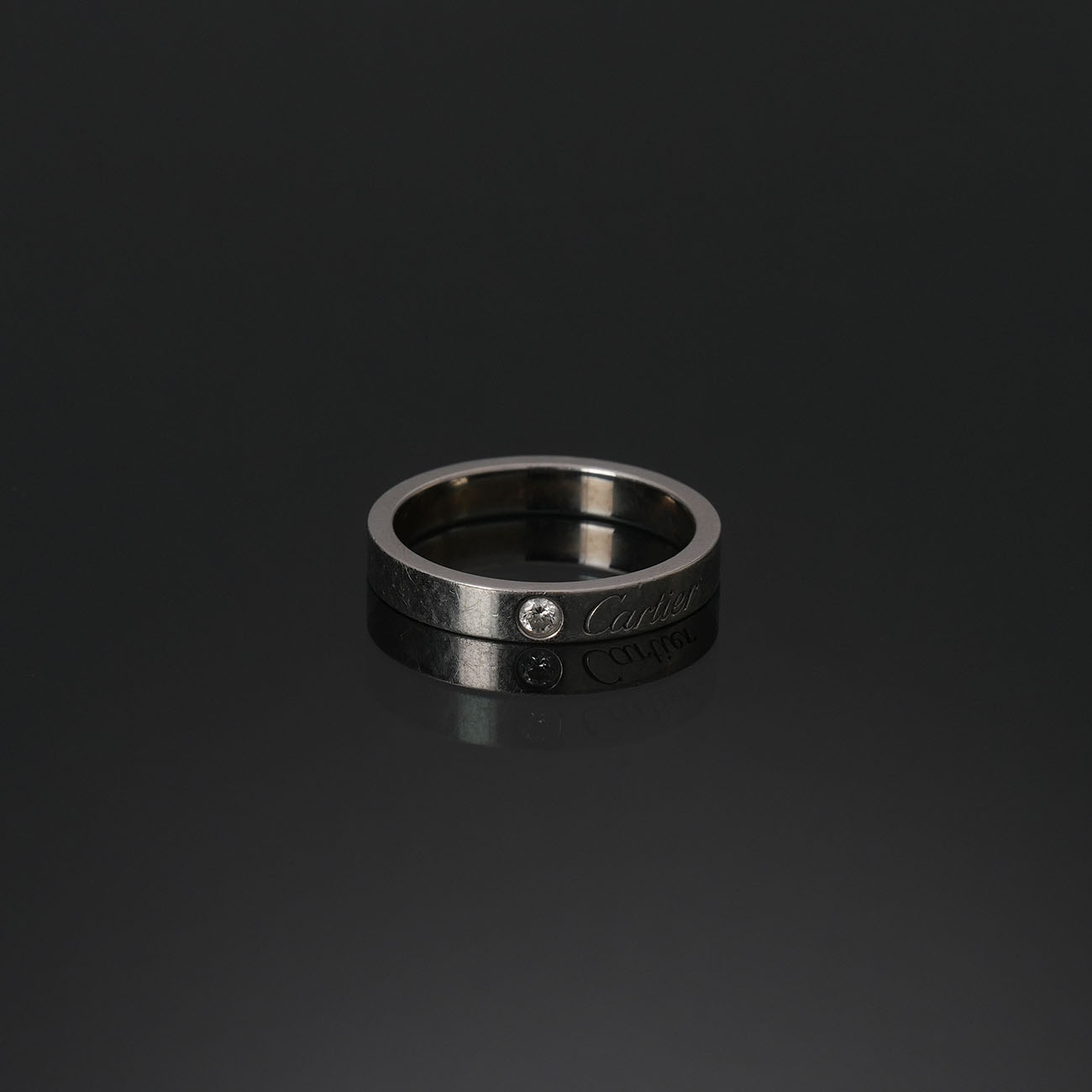 CARTIER(USED)까르띠에 1P 플레티늄 웨딩밴드 #51