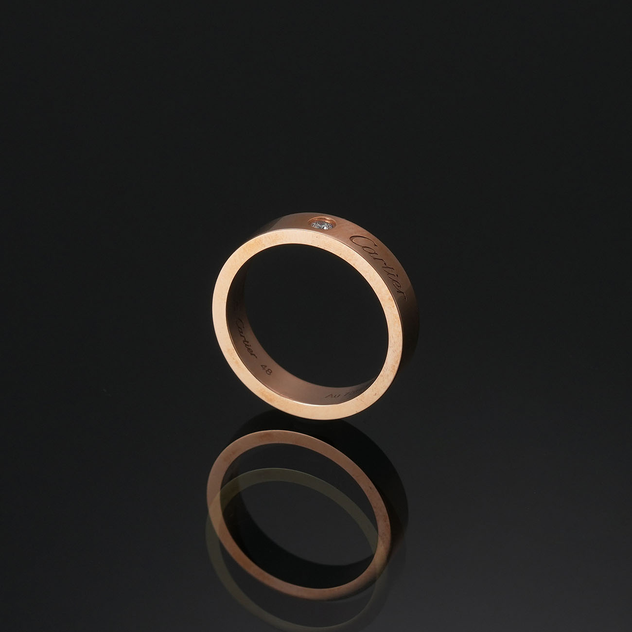 CARTIER(USED)까르띠에 C 드 까르띠에 웨딩 링 #48