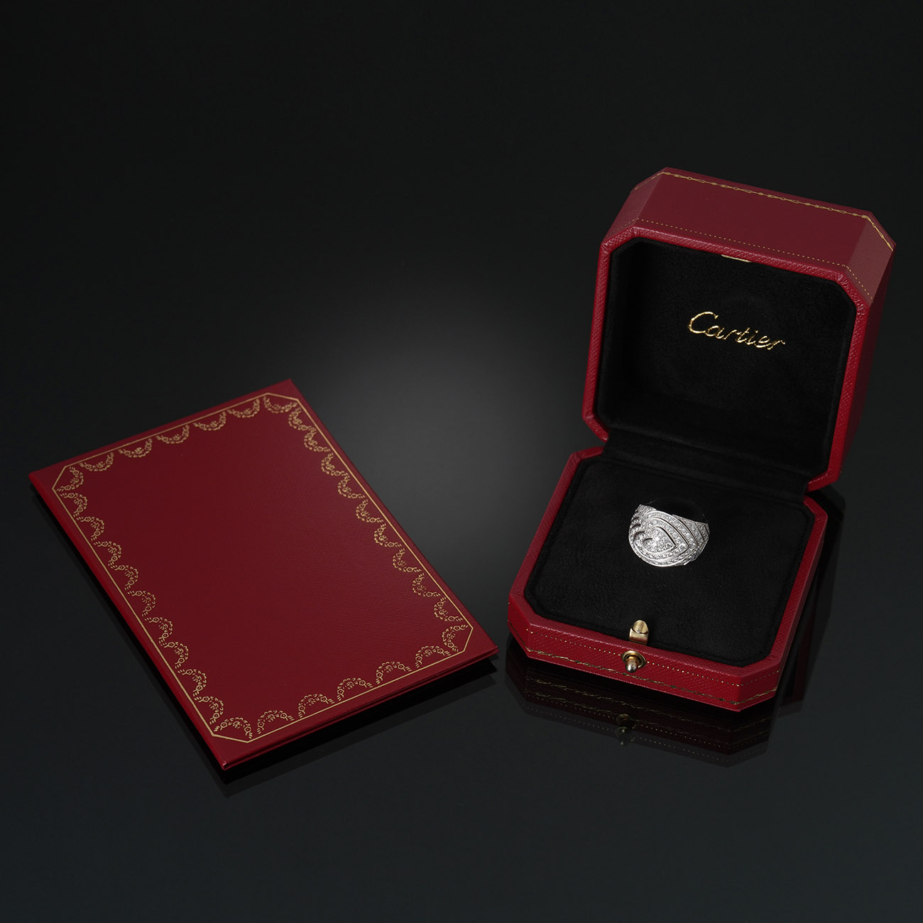 CARTIER(USED)까르띠에 하트 돔 칵테일 링 #51