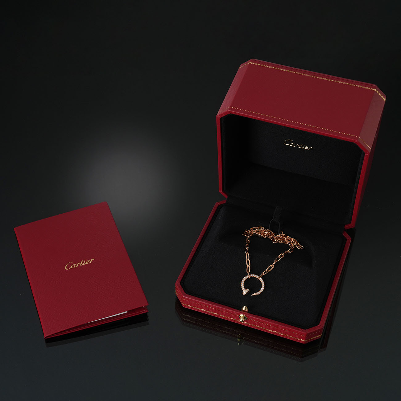 CARTIER(USED)까르띠에 저스트 앵 끌루 네크리스 파베 세팅 (25y