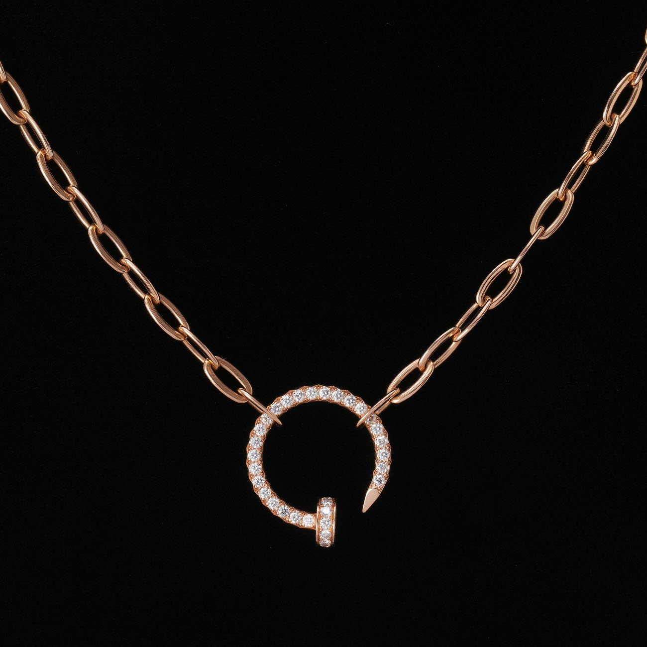 CARTIER(USED)까르띠에 저스트 앵 끌루 네크리스 파베 세팅 (25y