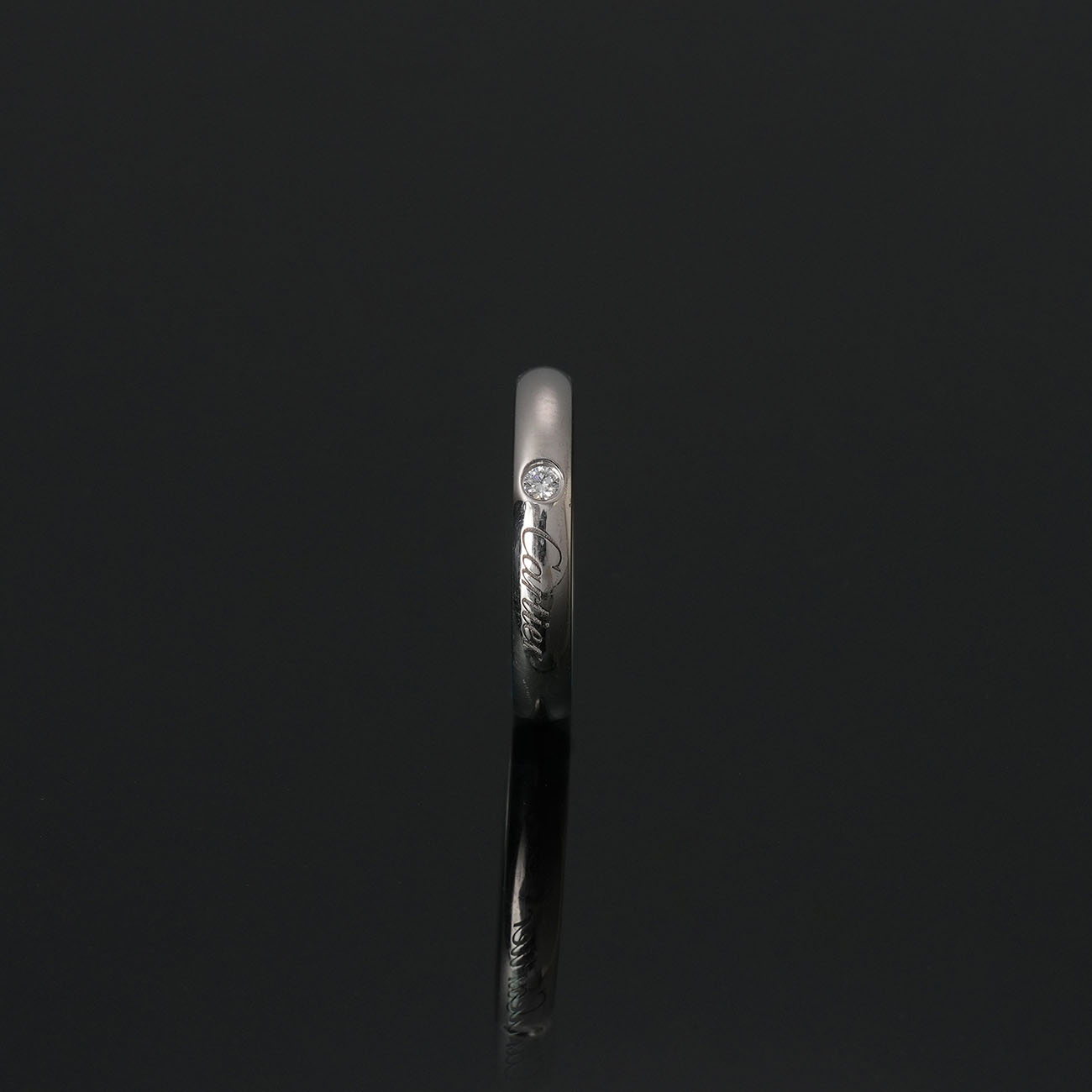 CARTIER(USED)까르띠에 플레티넘 다이아 웨딩밴드 1P