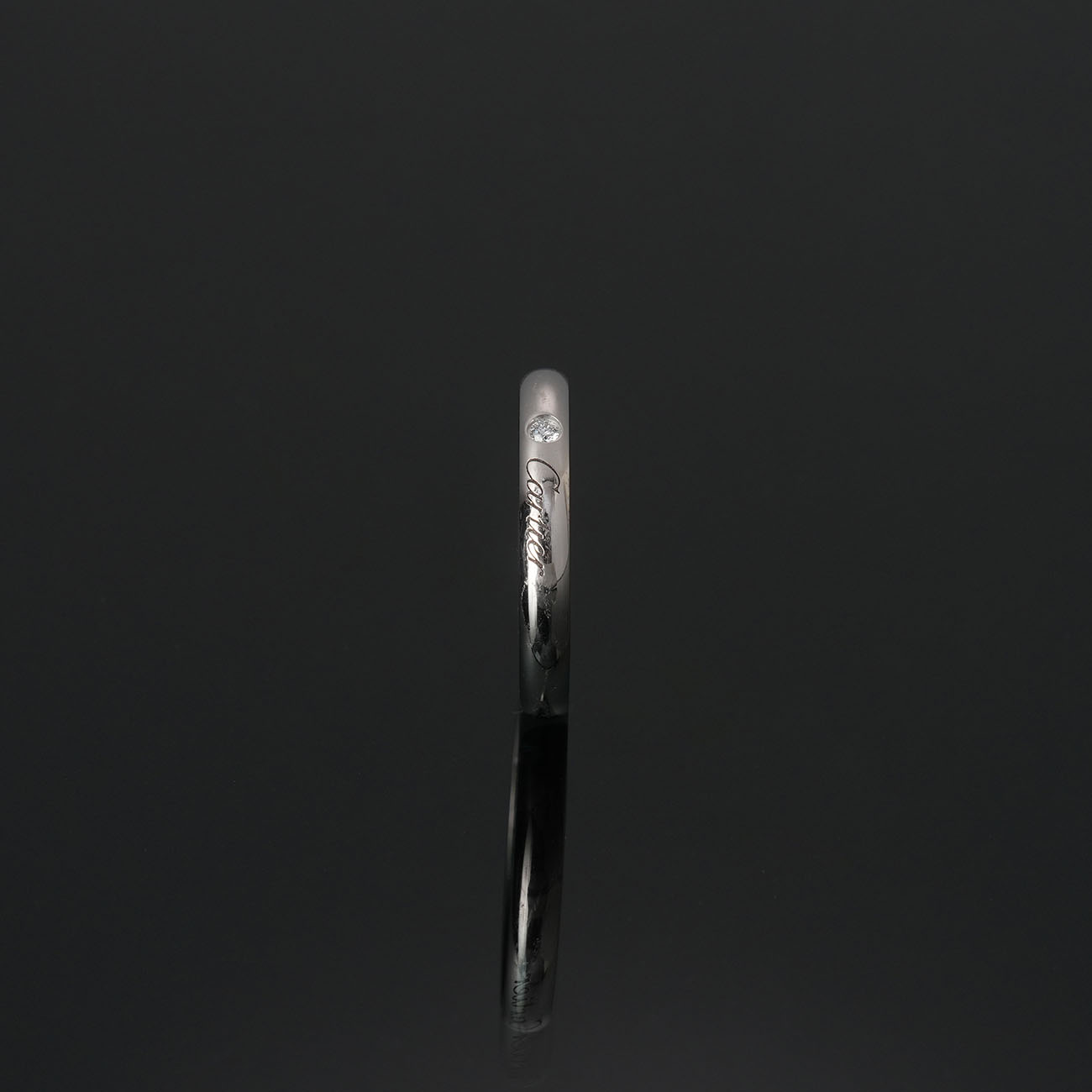 CARTIER(USED) 까르띠에 플레티넘 다이아 웨딩밴드 1P #56