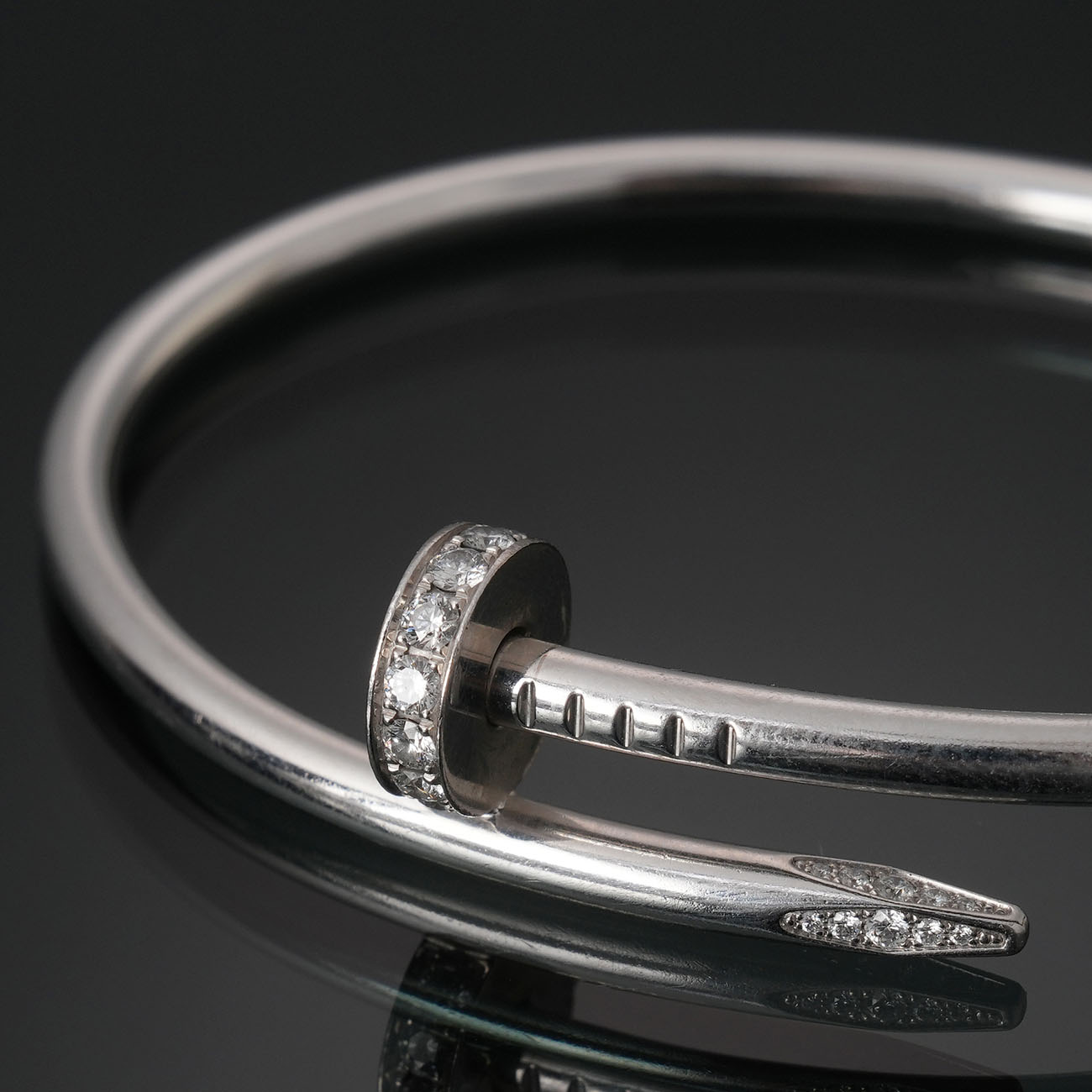 CARTIER(USED)까르띠에 다이아 저스트 앵 끌루 브레이슬릿 #18