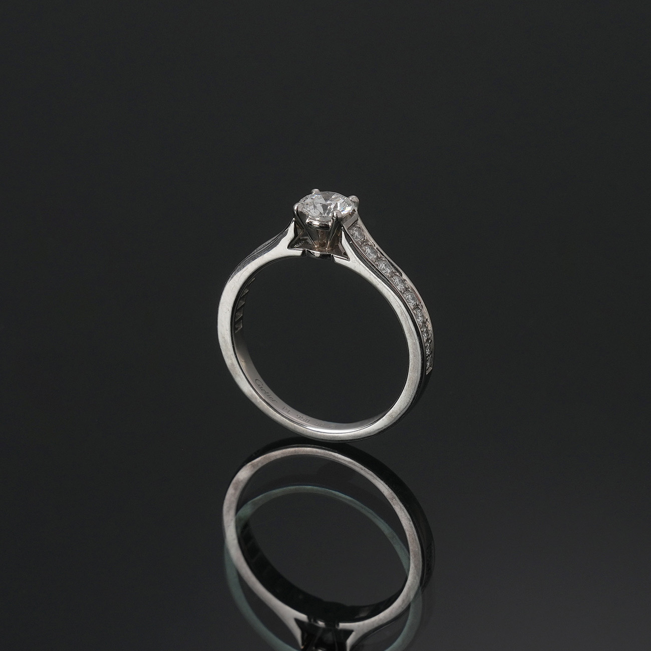 CARTIER(USED)까르띠에 솔테리어 다이아 링 0.4ct #50