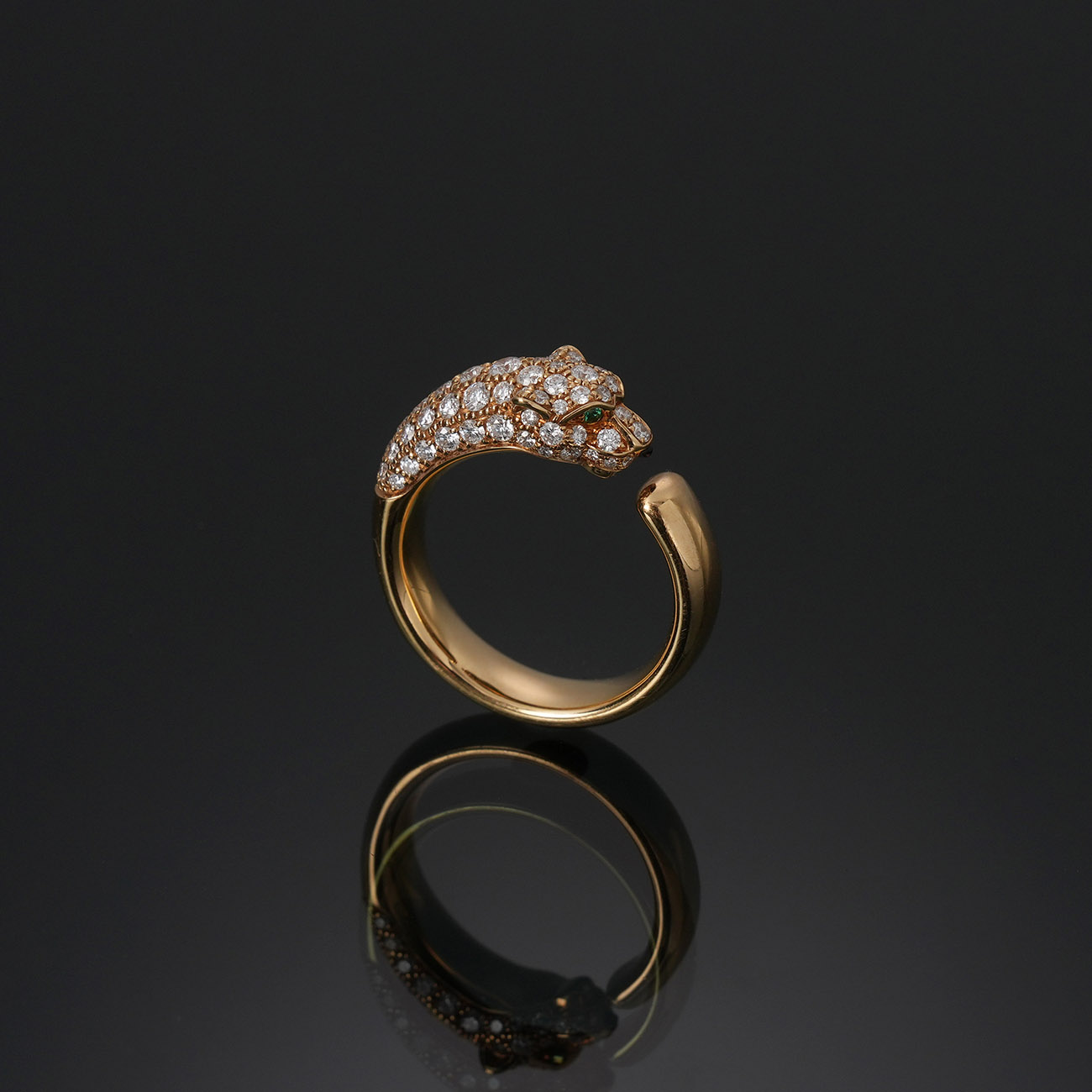 CARTIER(USED)까르띠에 팬더 드 까르띠에 하프파베 링#52