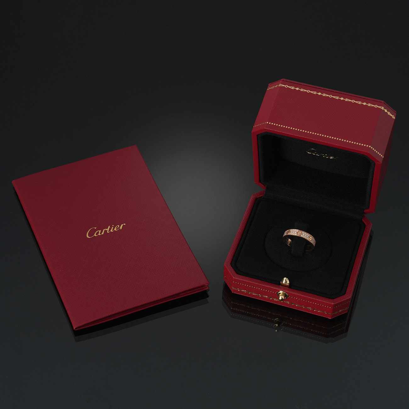 CARTIER(USED)까르띠에 다이아 파베 러브 링 스몰 #51
