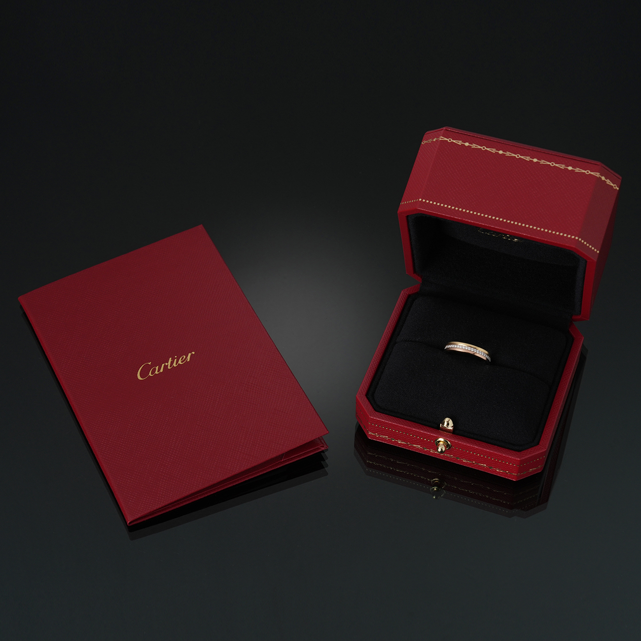 CARTIER(USED)까르띠에 방돔 루이 다이아 웨딩 링#48