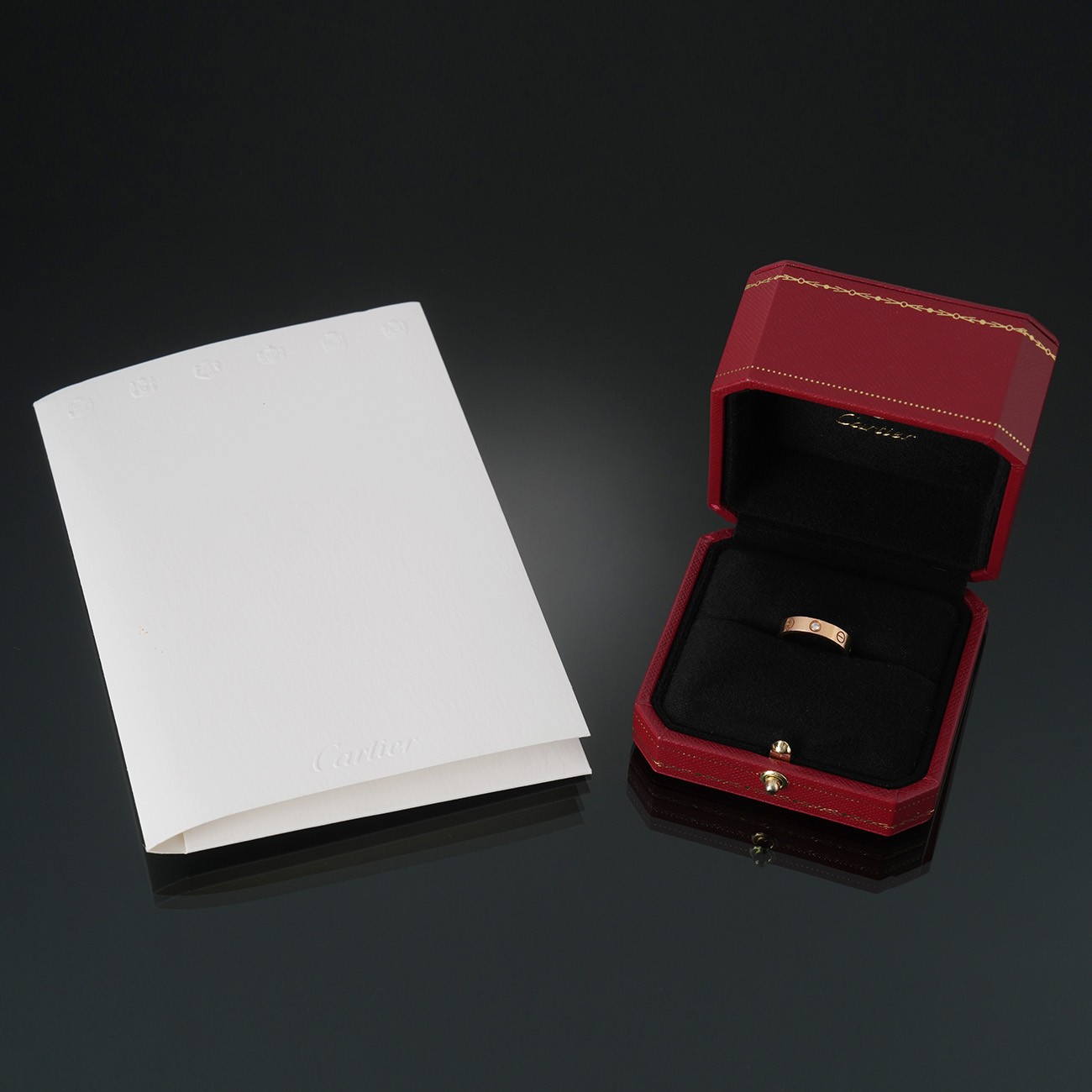 CARTIER(USED)까르띠에 1P 다이아 러브링 #48
