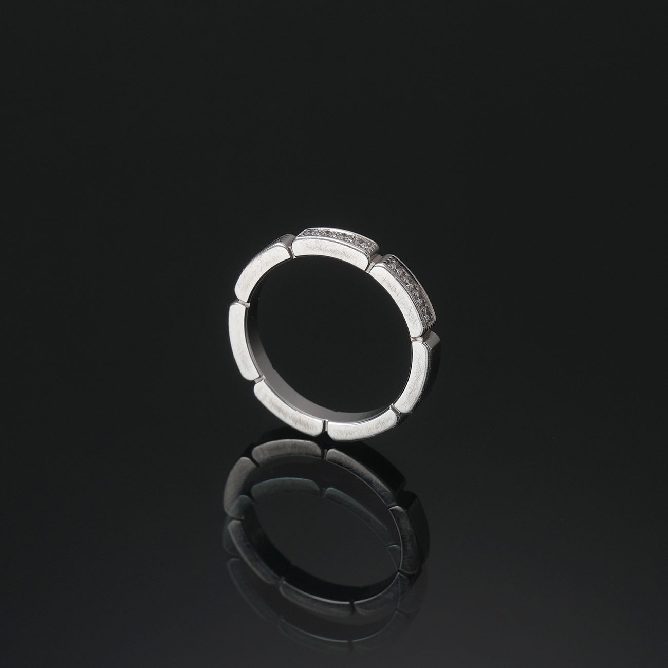 CARTIER(USED)까르띠에 다이아 12P 마이용 팬더 링#50